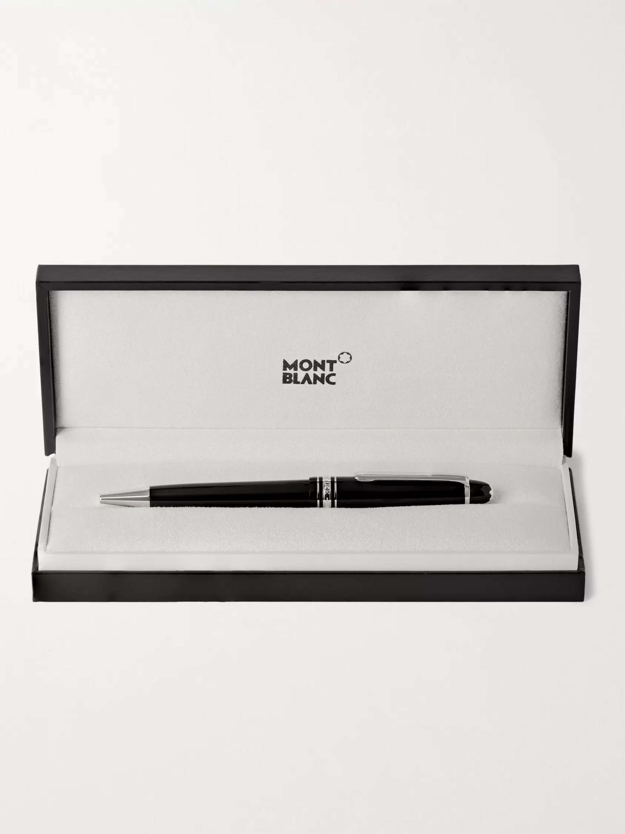 MONTBLANC Meisterstück Resin and Platinum-Plated Ballpoint Pen