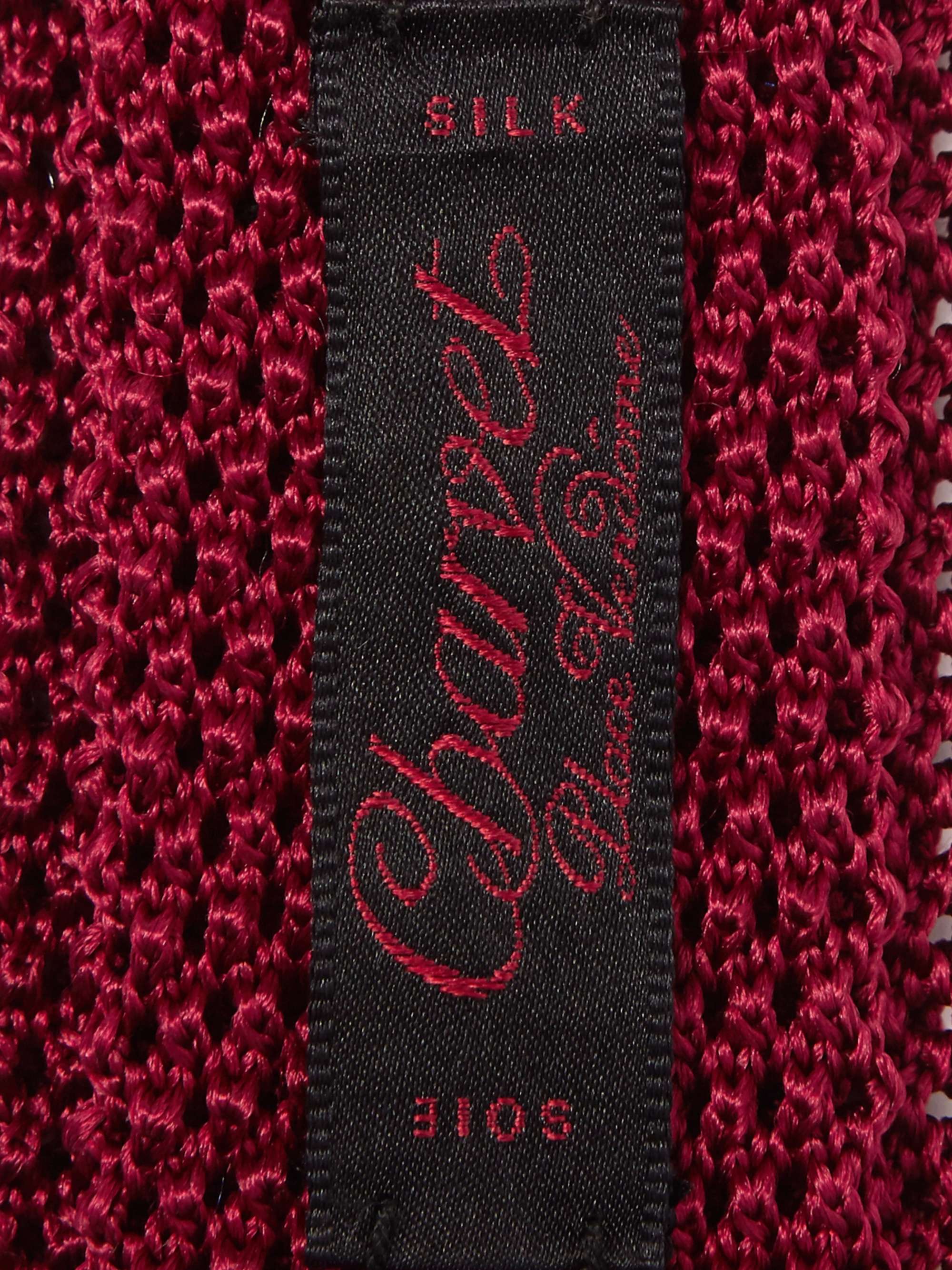 CHARVET Set of Three 4.5cm Knitted Silk Ties