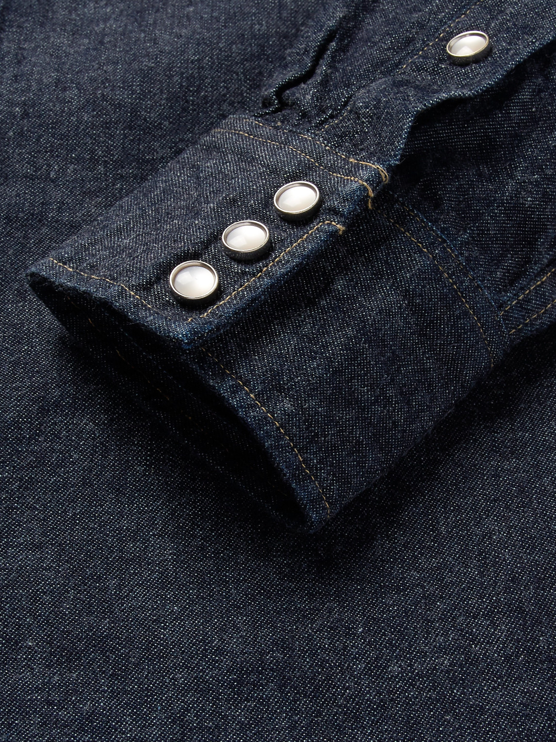 Slim-Fit Denim Western Shirt