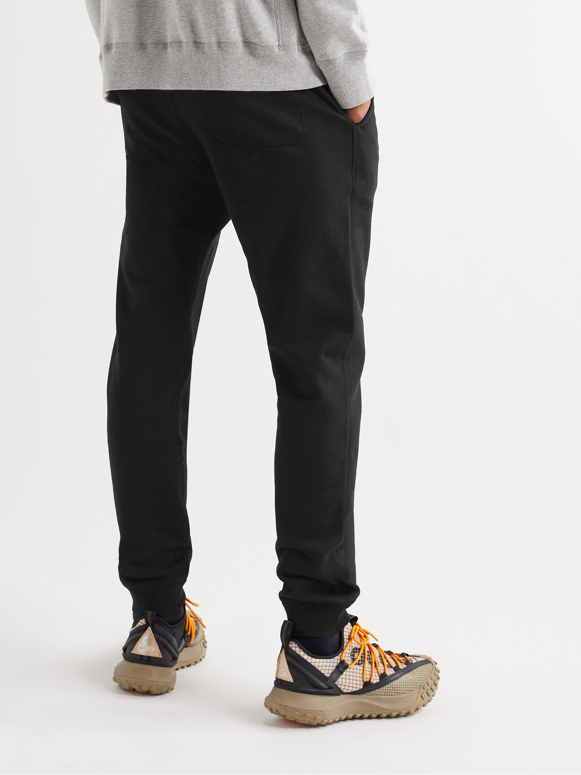 Shop Reigning Champ Slim-fit Loopback Cotton-jersey Sweatpants In Black