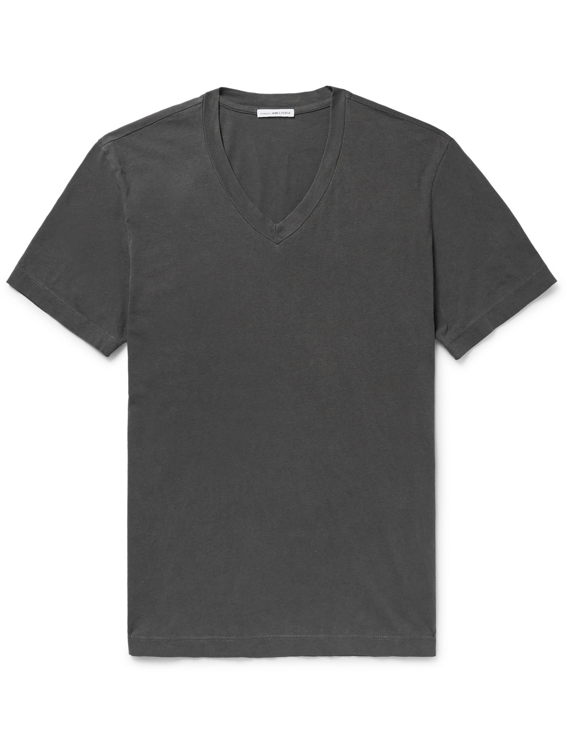 Shop James Perse Slim-fit Combed Cotton-jersey T-shirt In Gray