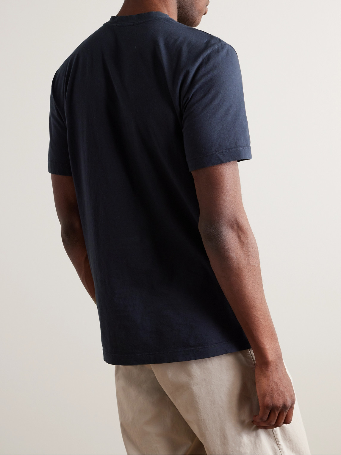 Shop James Perse Slim-fit Combed Cotton-jersey T-shirt In Blue