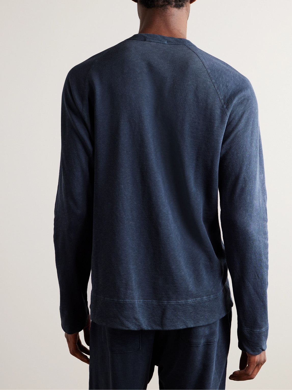 JAMES PERSE LOOPBACK SUPIMA COTTON-JERSEY SWEATSHIRT