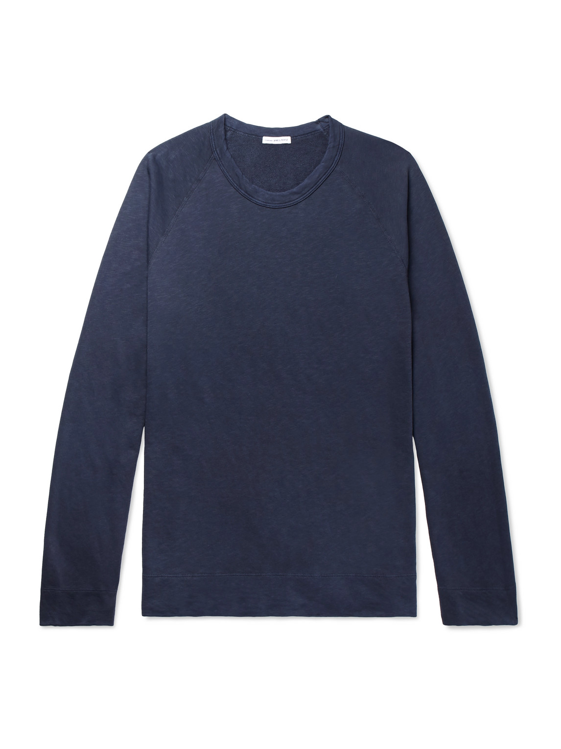 James Perse Loopback Supima Cotton-jersey Sweatshirt In Blue