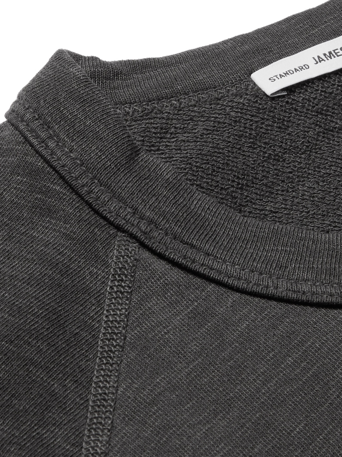 James Perse Loopback Supima Cotton-jersey Sweatshirt In Gray