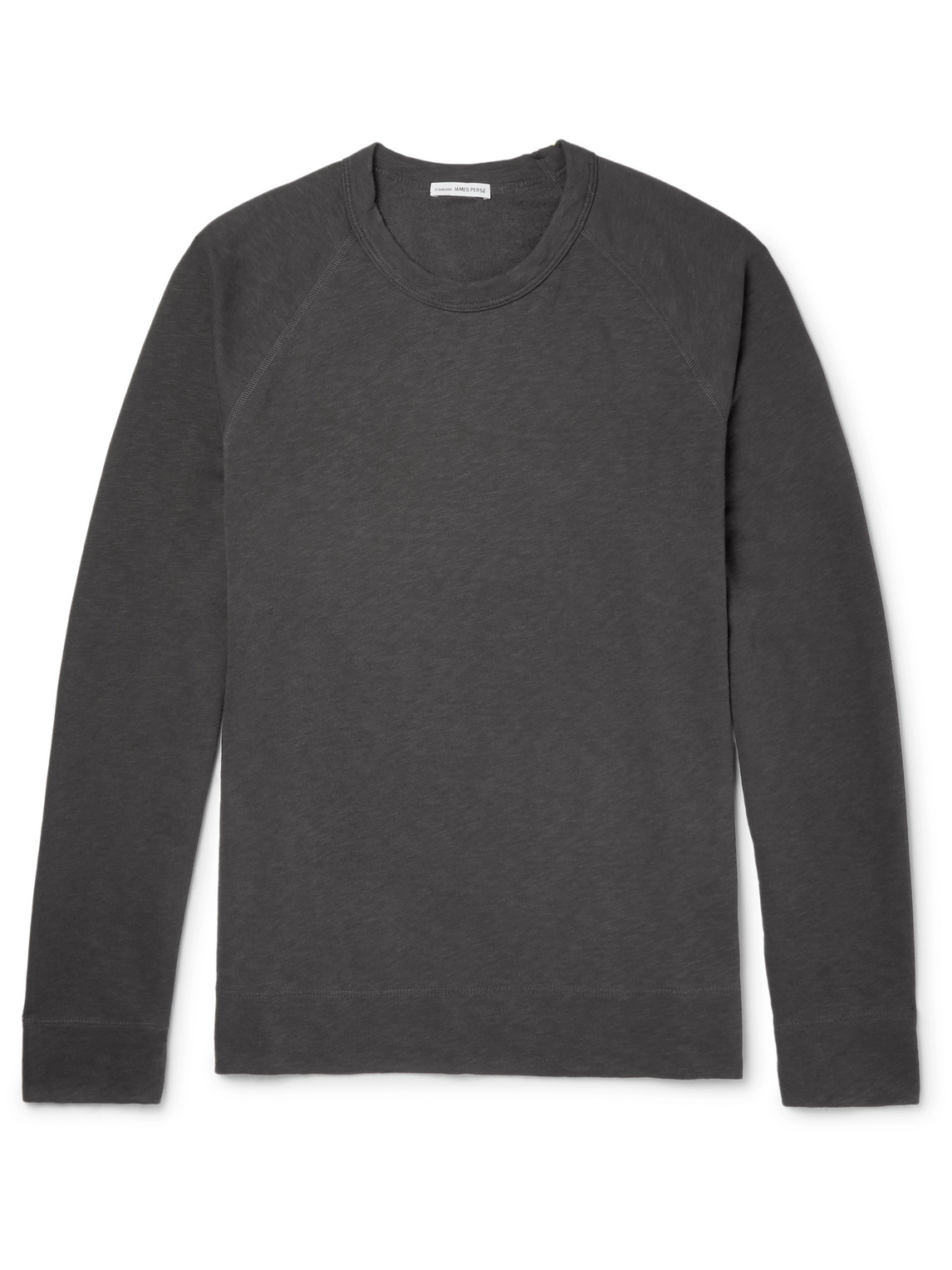 Shop James Perse Loopback Supima Cotton-jersey Sweatshirt In Gray