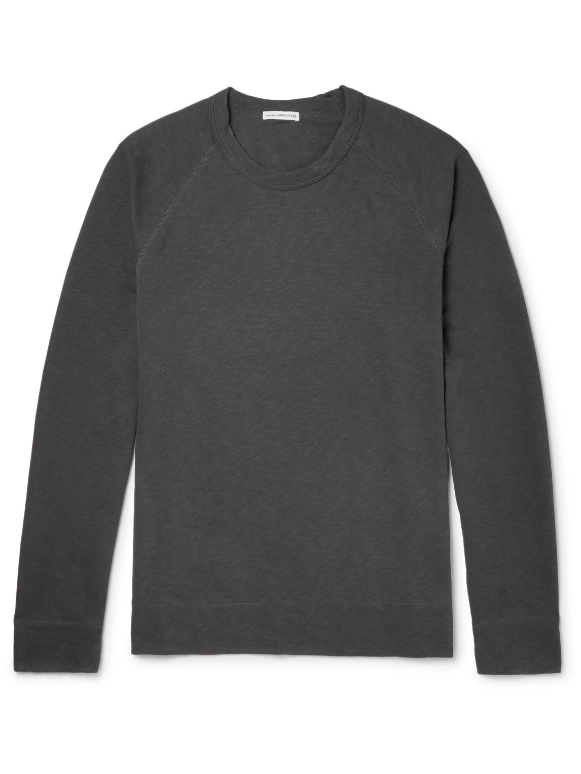 James Perse Loopback Supima Cotton-jersey Sweatshirt In Gray
