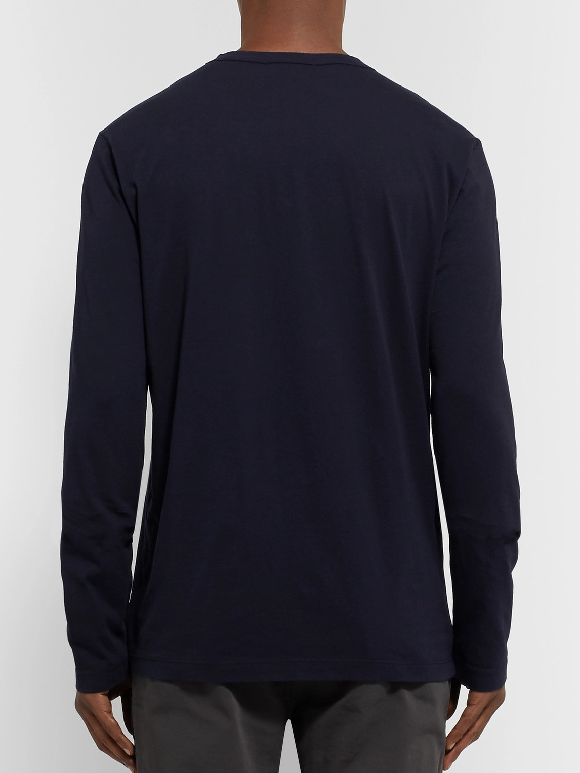 James Perse Combed Cotton-jersey T-shirt In Blue