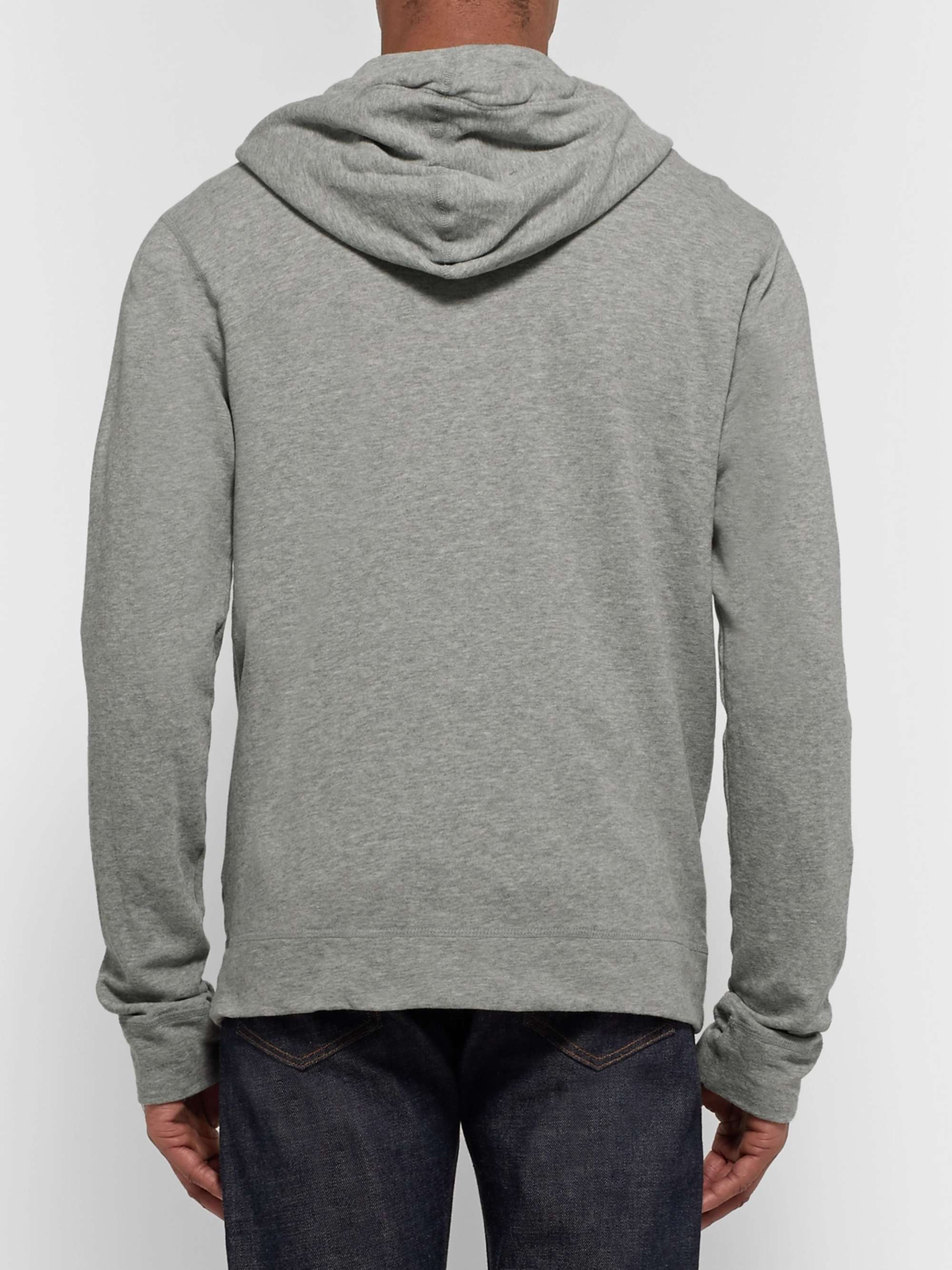 JAMES PERSE Supima Cotton-Jersey Zip-Up Hoodie