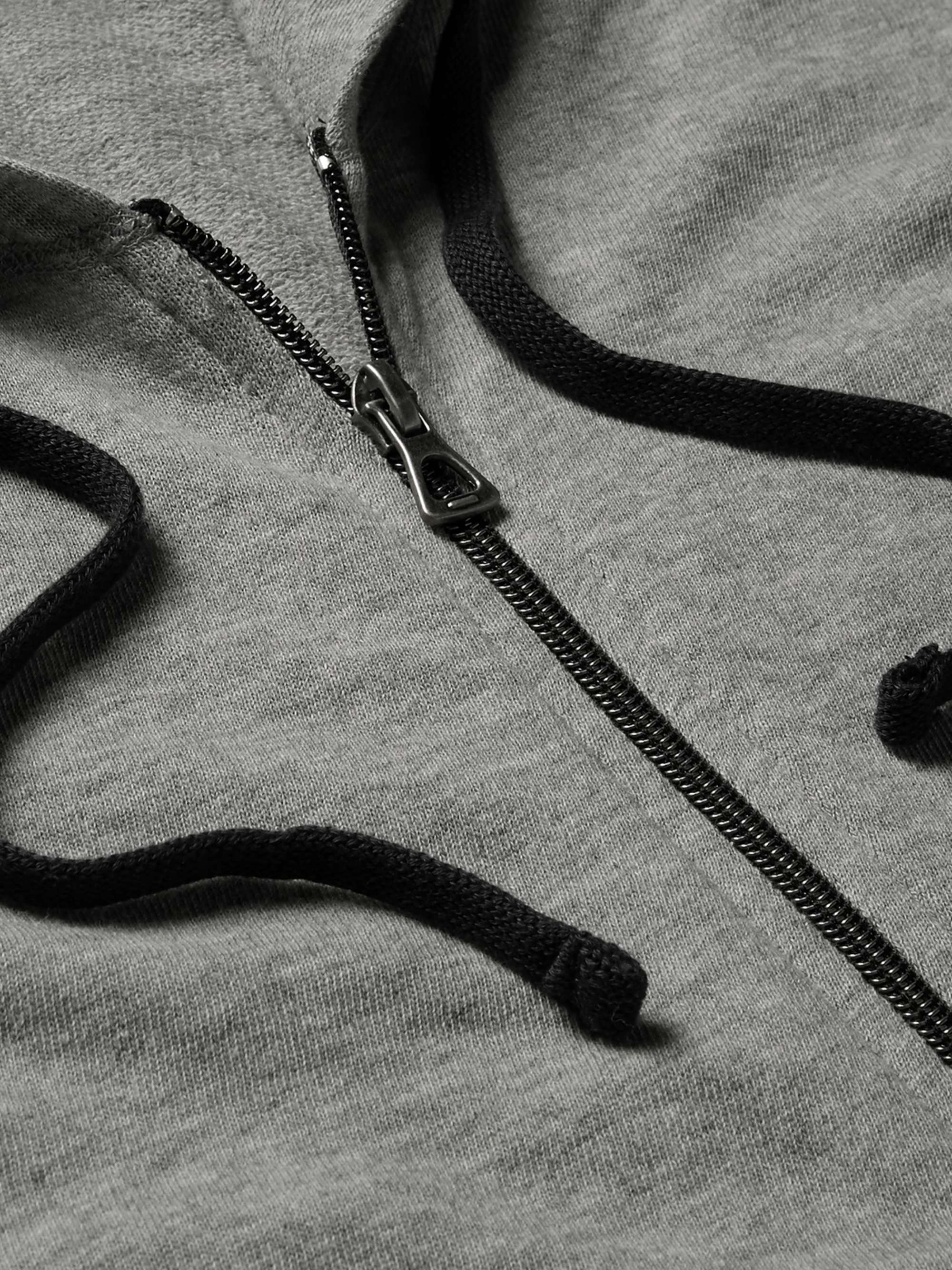 JAMES PERSE Supima Cotton-Jersey Zip-Up Hoodie