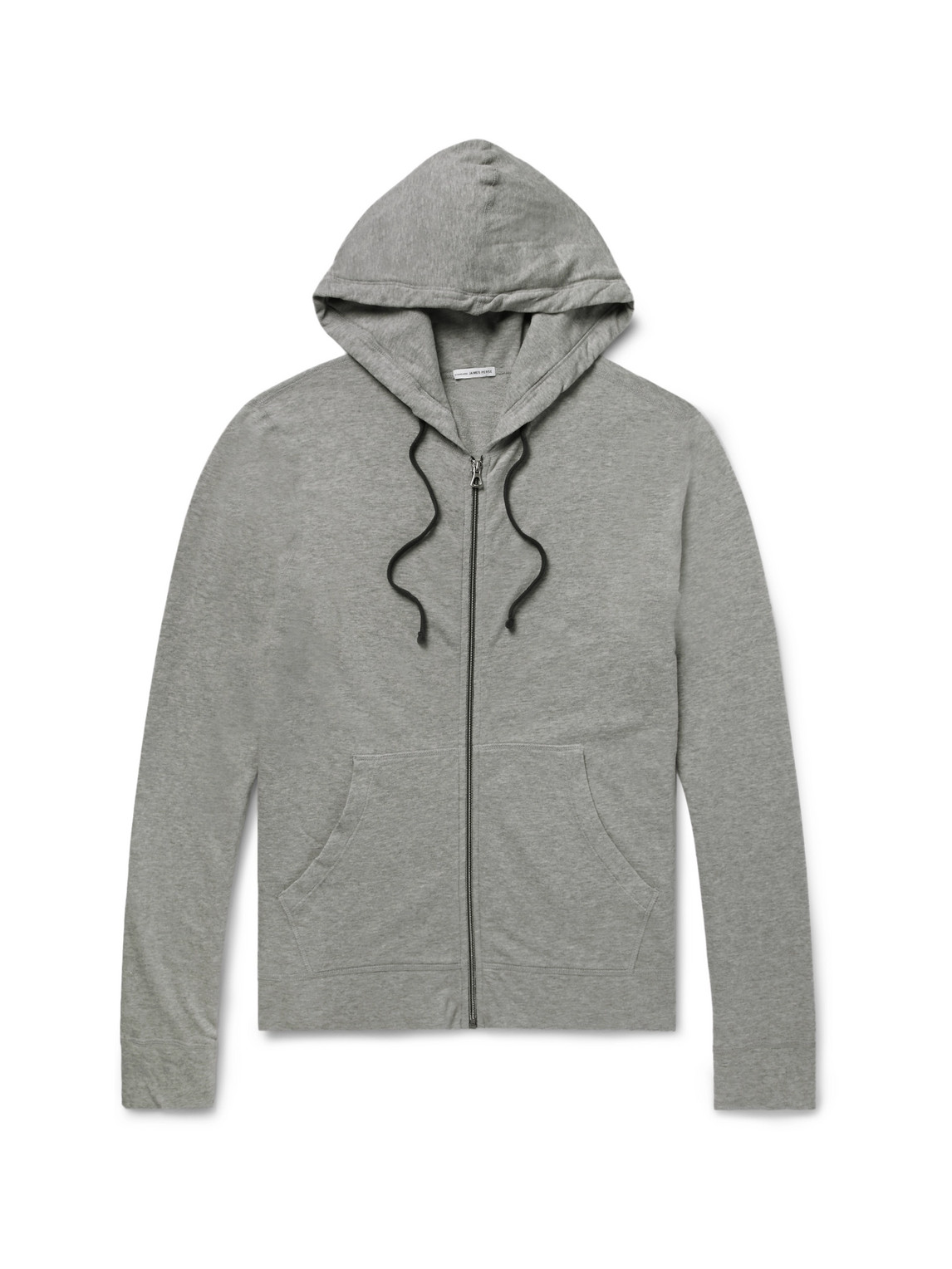 JAMES PERSE LOOPBACK SUPIMA COTTON-JERSEY ZIP-UP HOODIE