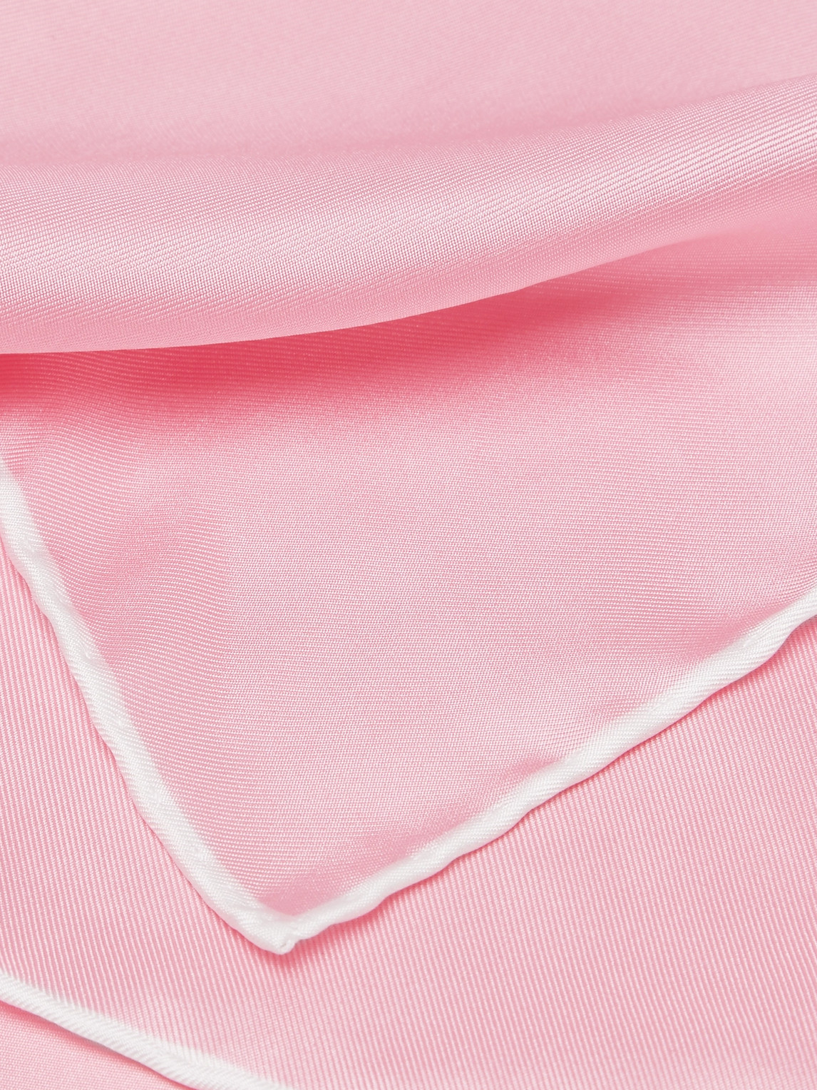 Shop Emma Willis Silk-twill Pocket Square In Pink