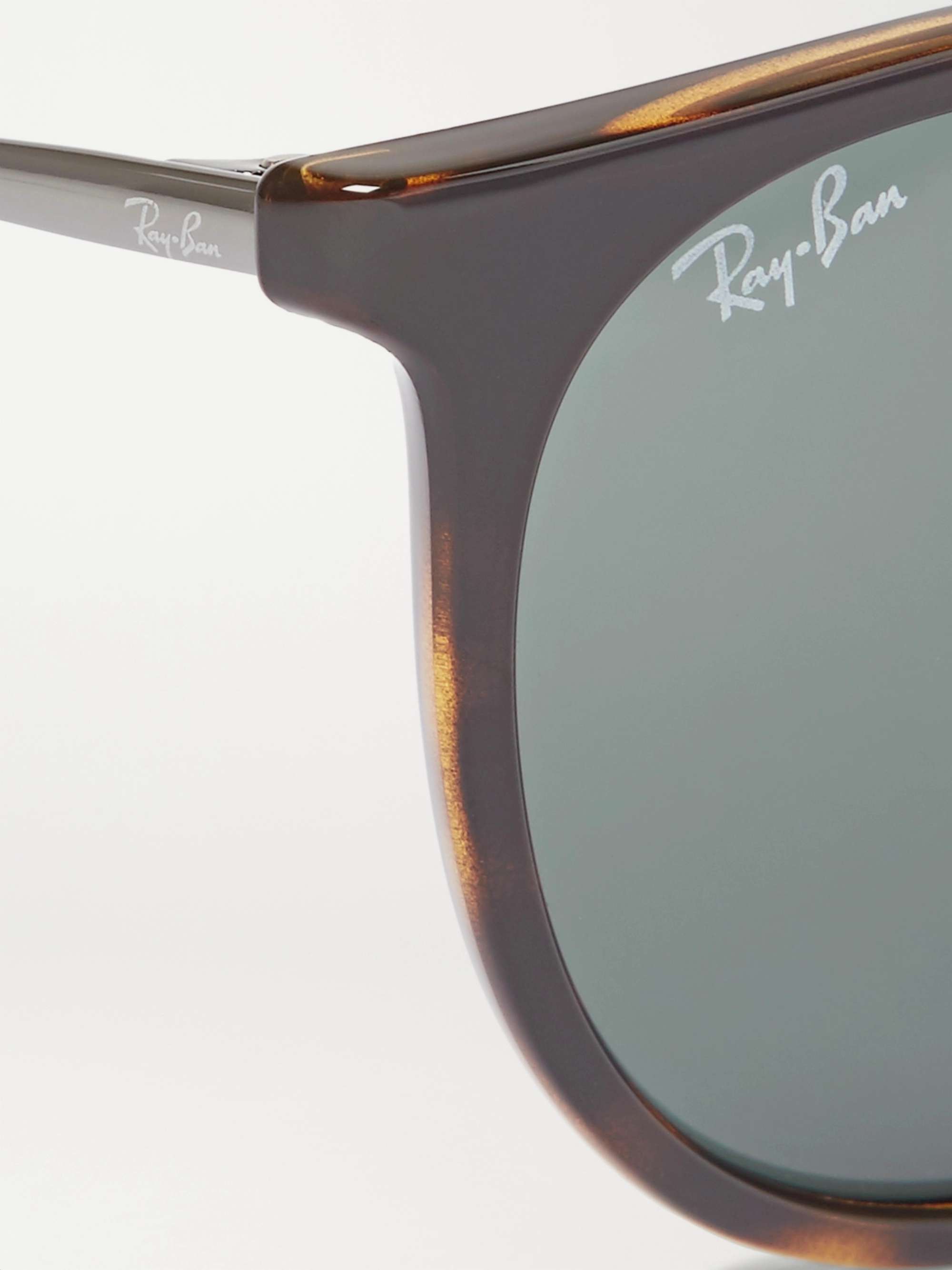 RAY-BAN Erika Round-Frame Tortoiseshell Acetate Sunglasses