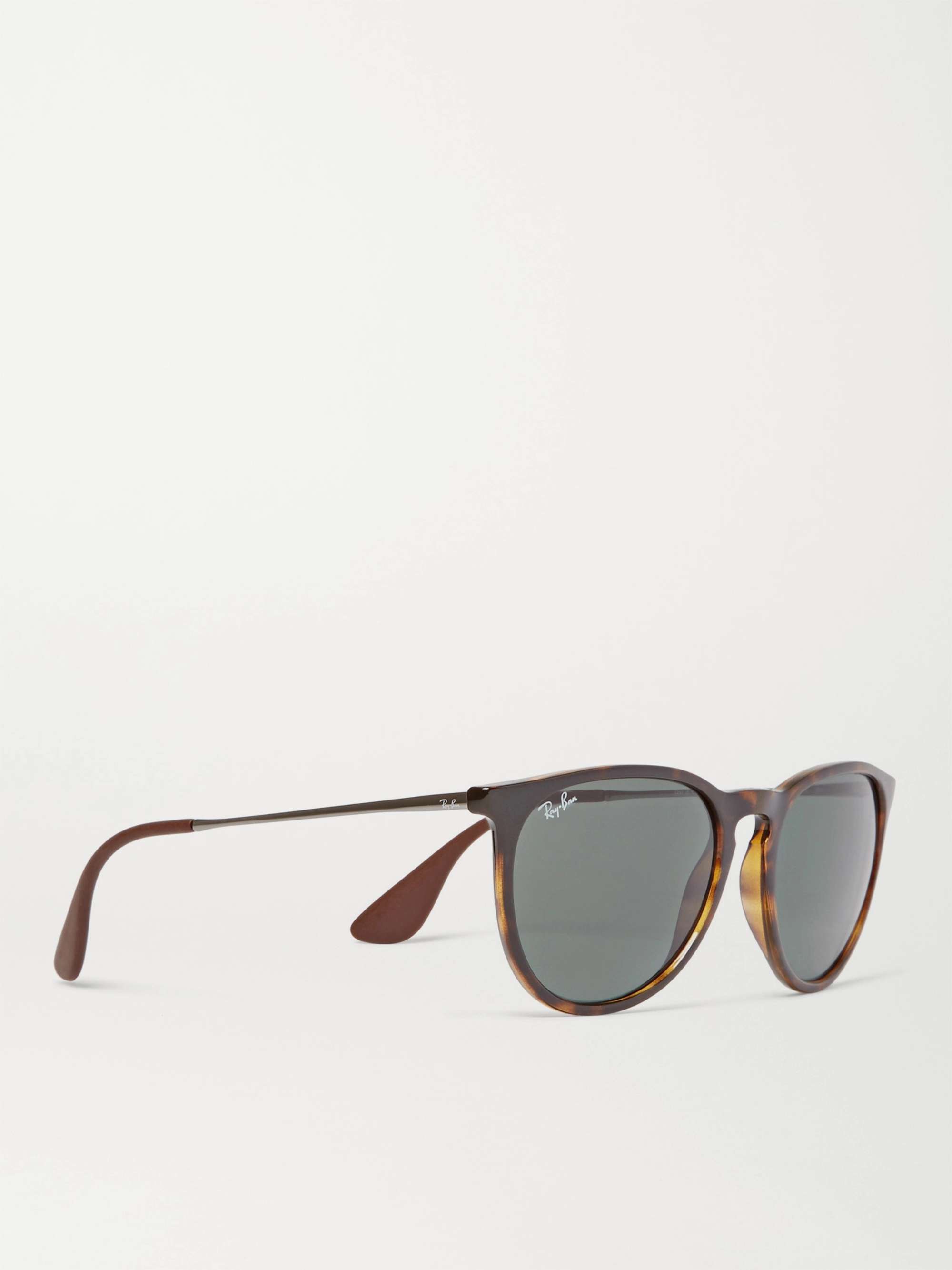 RAY-BAN Erika Round-Frame Tortoiseshell Acetate Sunglasses