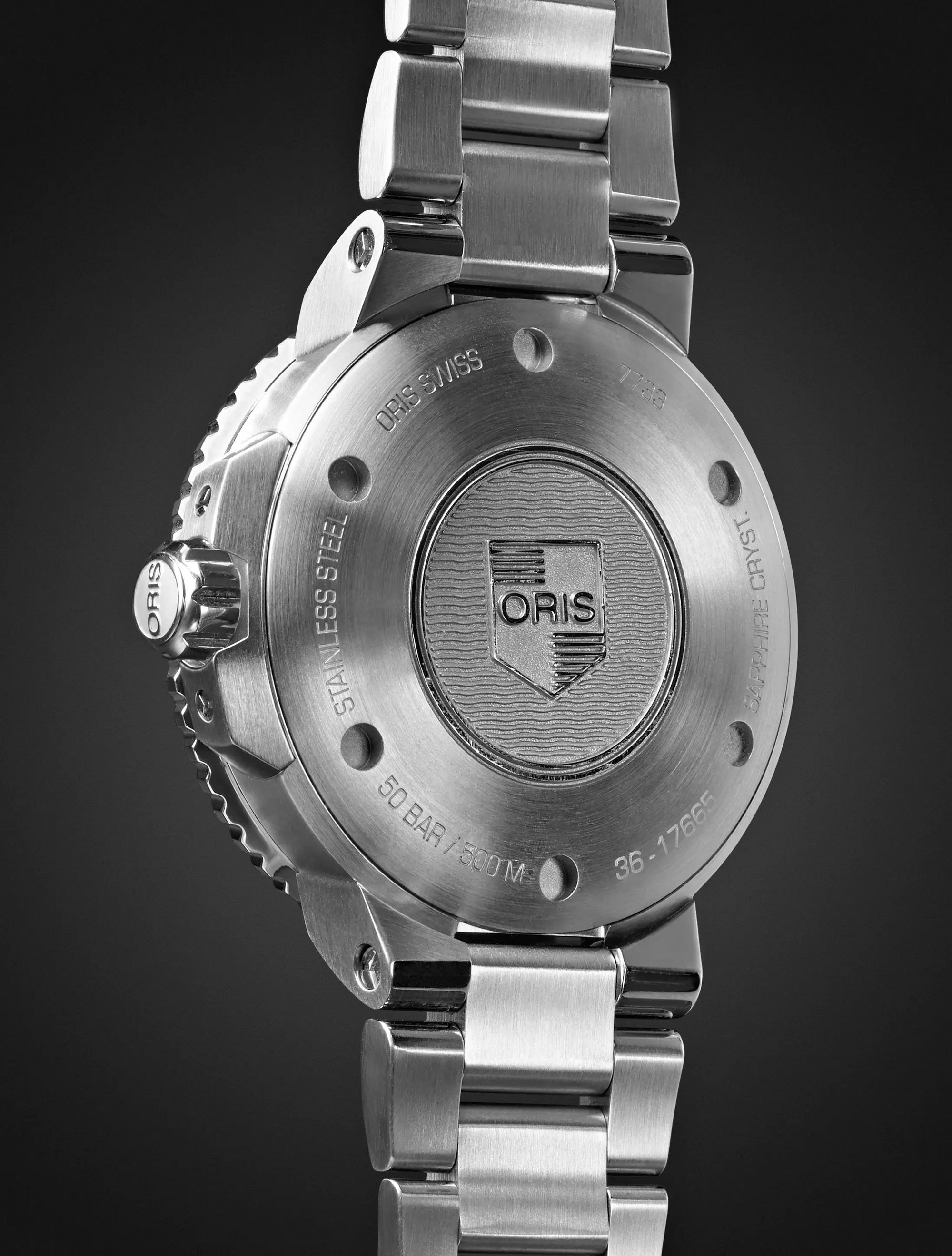 ORIS Aquis Small Second Date Automatic 45.5mm Stainless Steel Watch, Ref. No. 01 743 7733 4135-07 8 24 05PEB