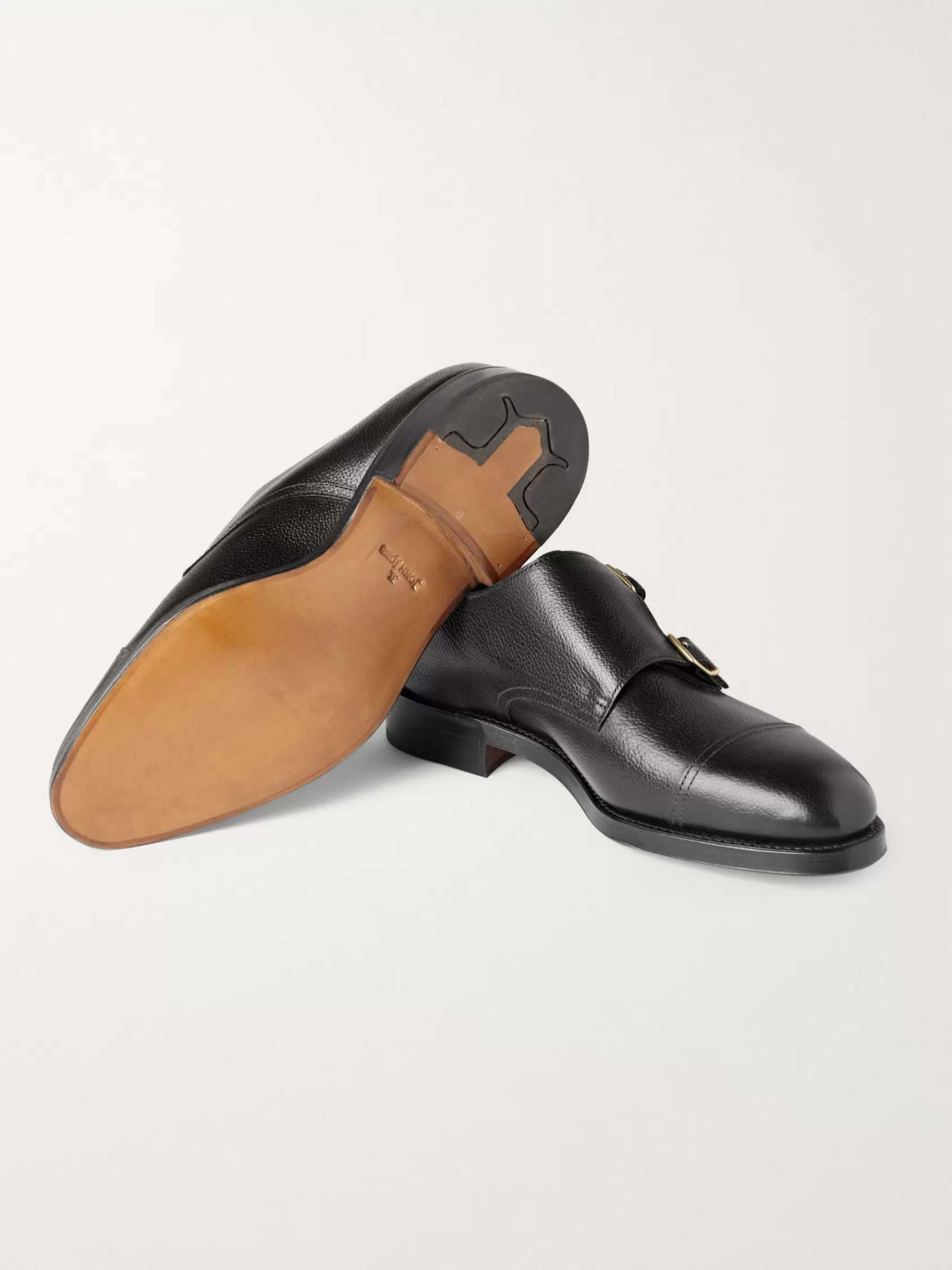 JOHN LOBB William Leather Monk-Strap Shoes