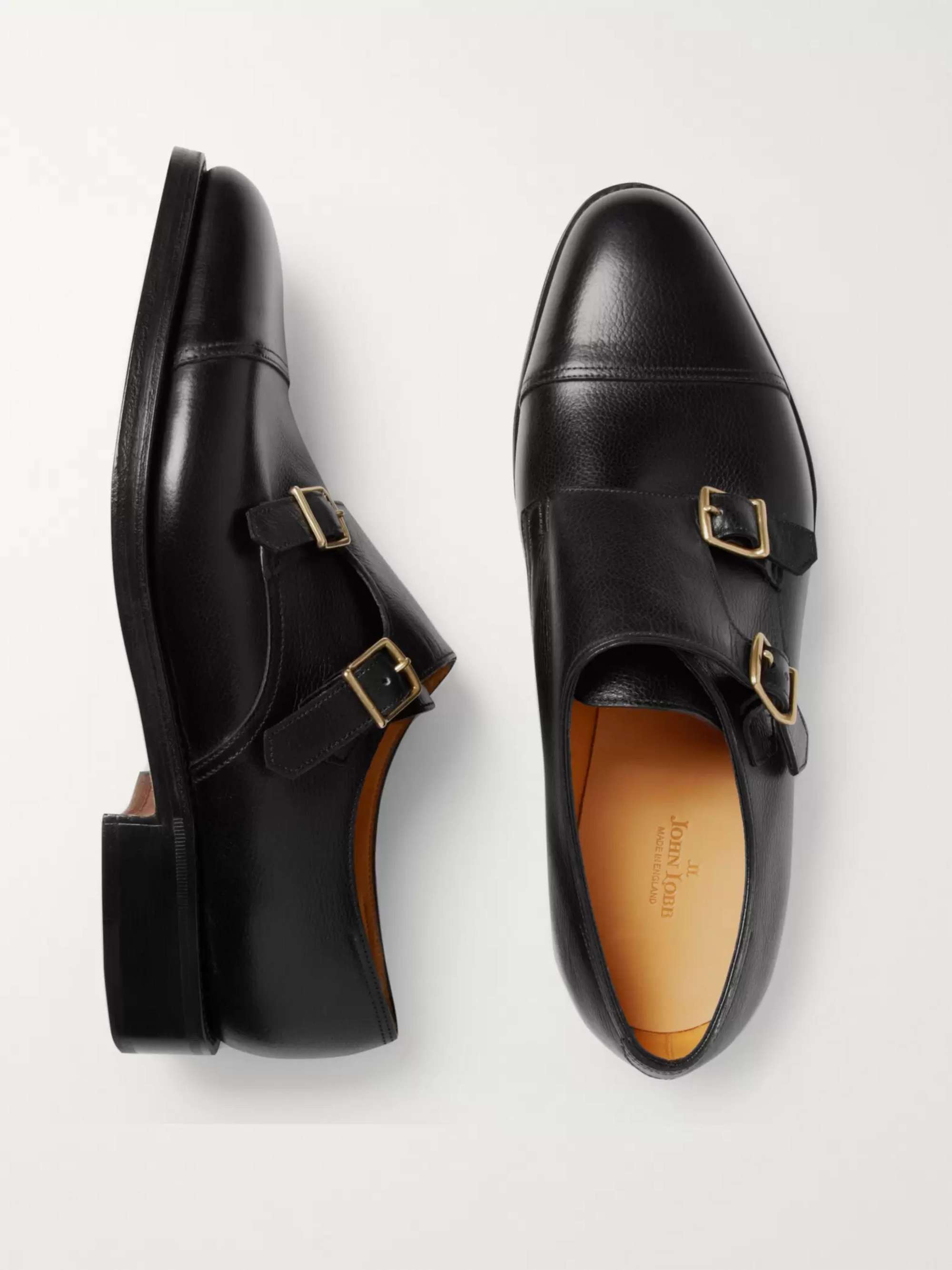 JOHN LOBB William Leather Monk-Strap Shoes