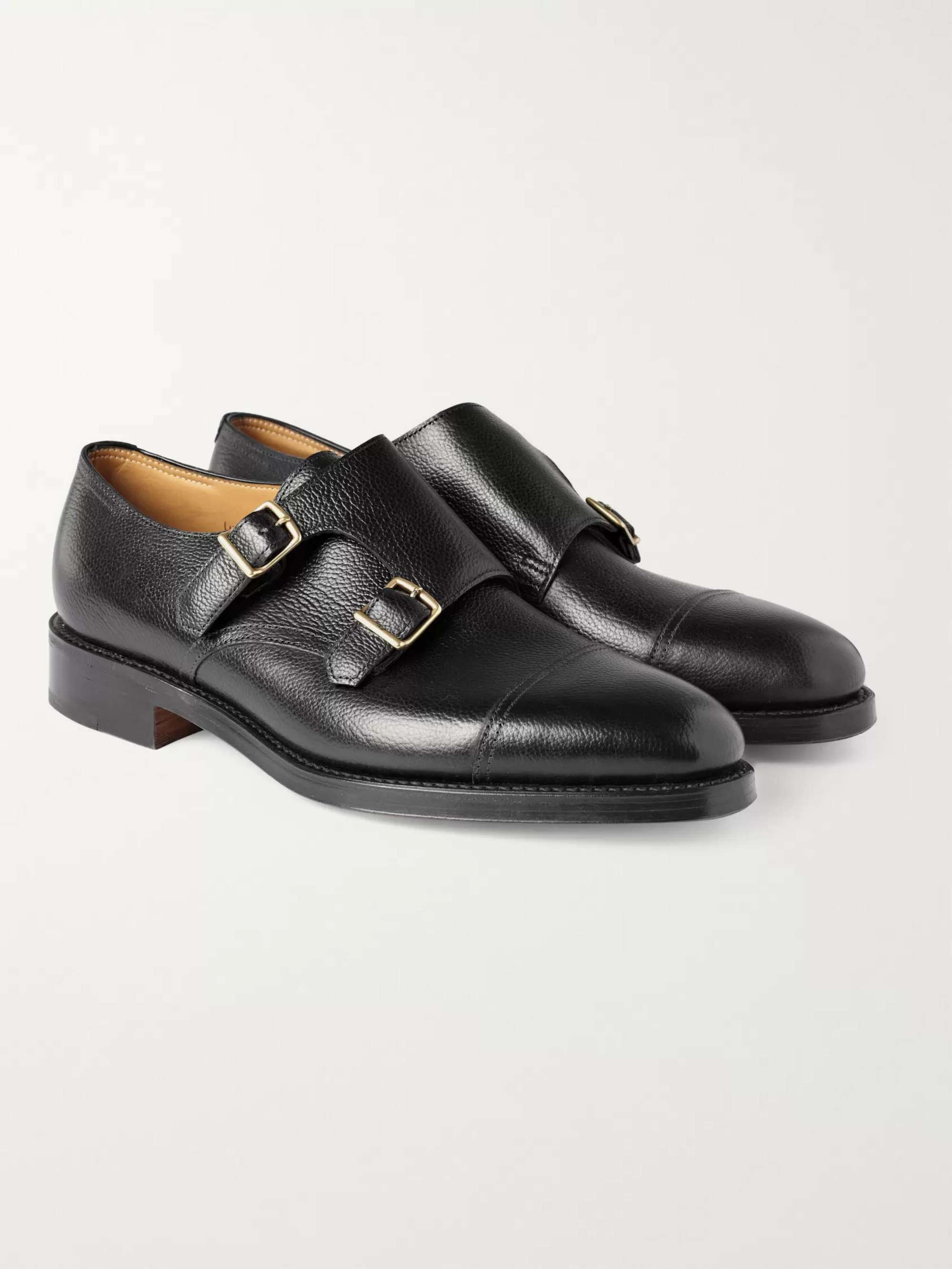JOHN LOBB William Leather Monk-Strap Shoes
