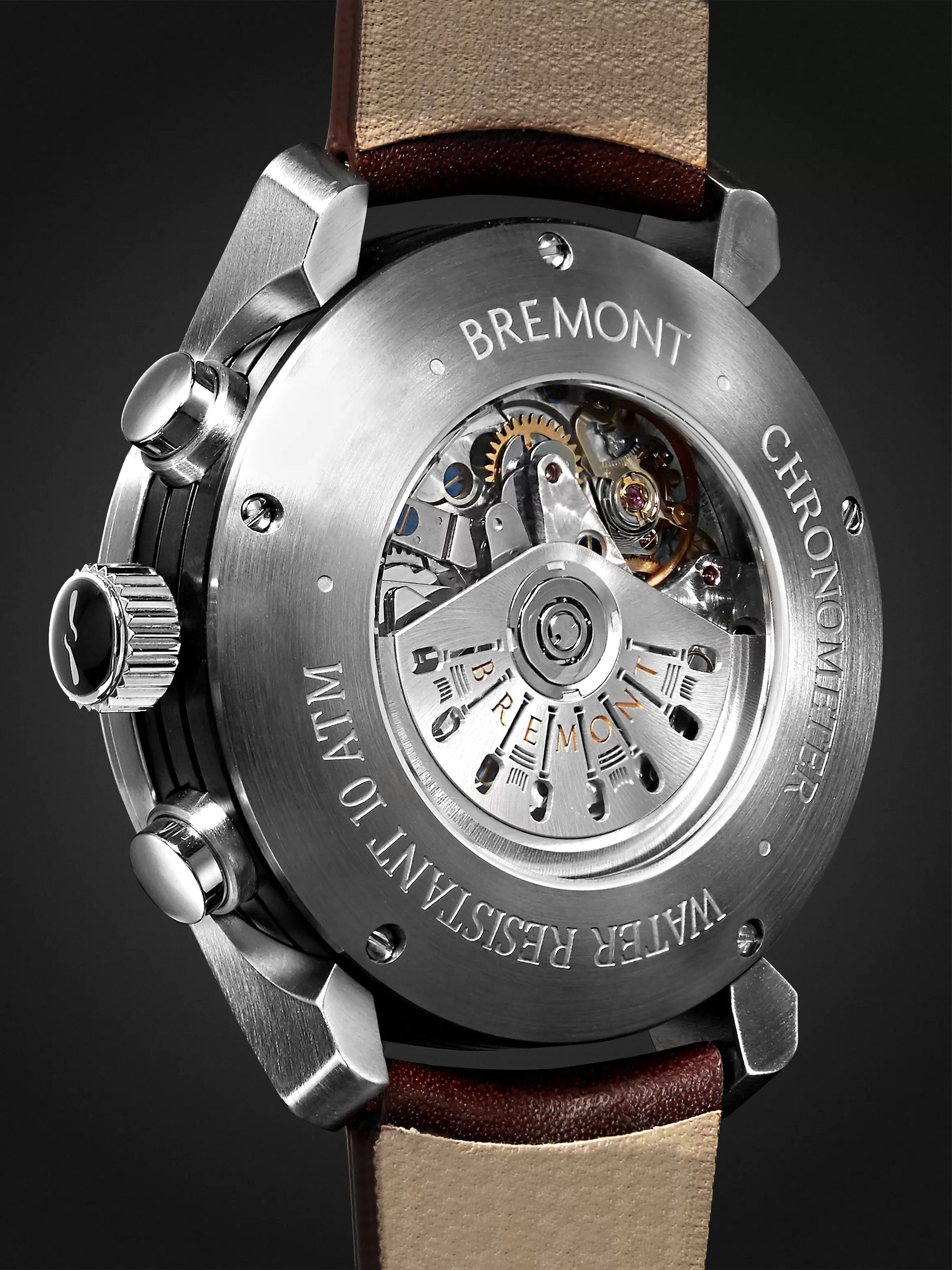 BREMONT ALT1-C/CR Automatic Chronograph 43mm Stainless Steel and Leather Watch, Ref. No. ALT1-C/CR