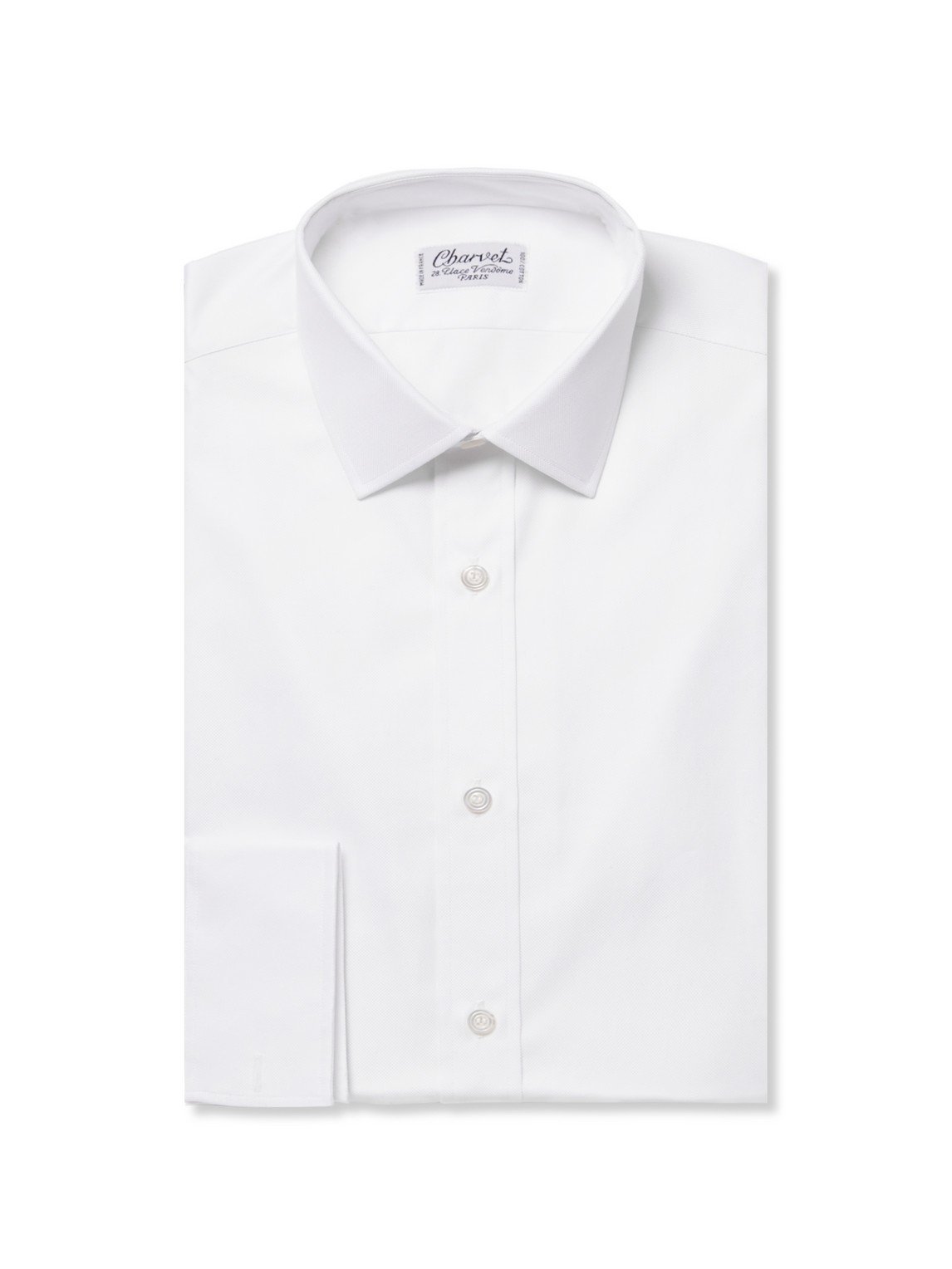 Charvet White Royal Slim-fit Cotton Oxford Shirt