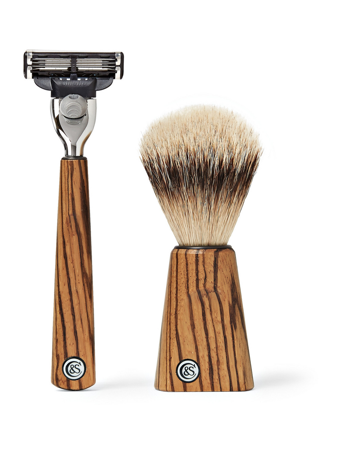 Zebrano Wood Shaving Set