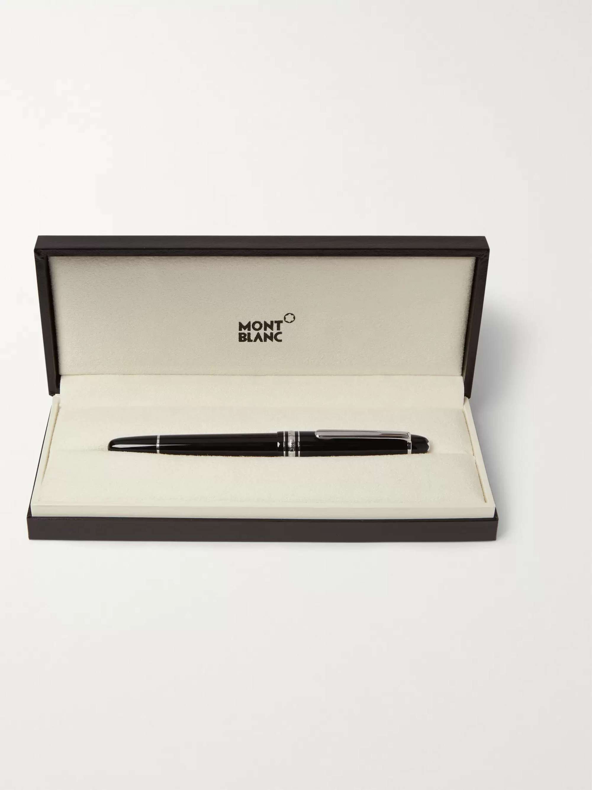 MONTBLANC Meisterstück Classique Platinum-Plated and Resin Fountain Pen