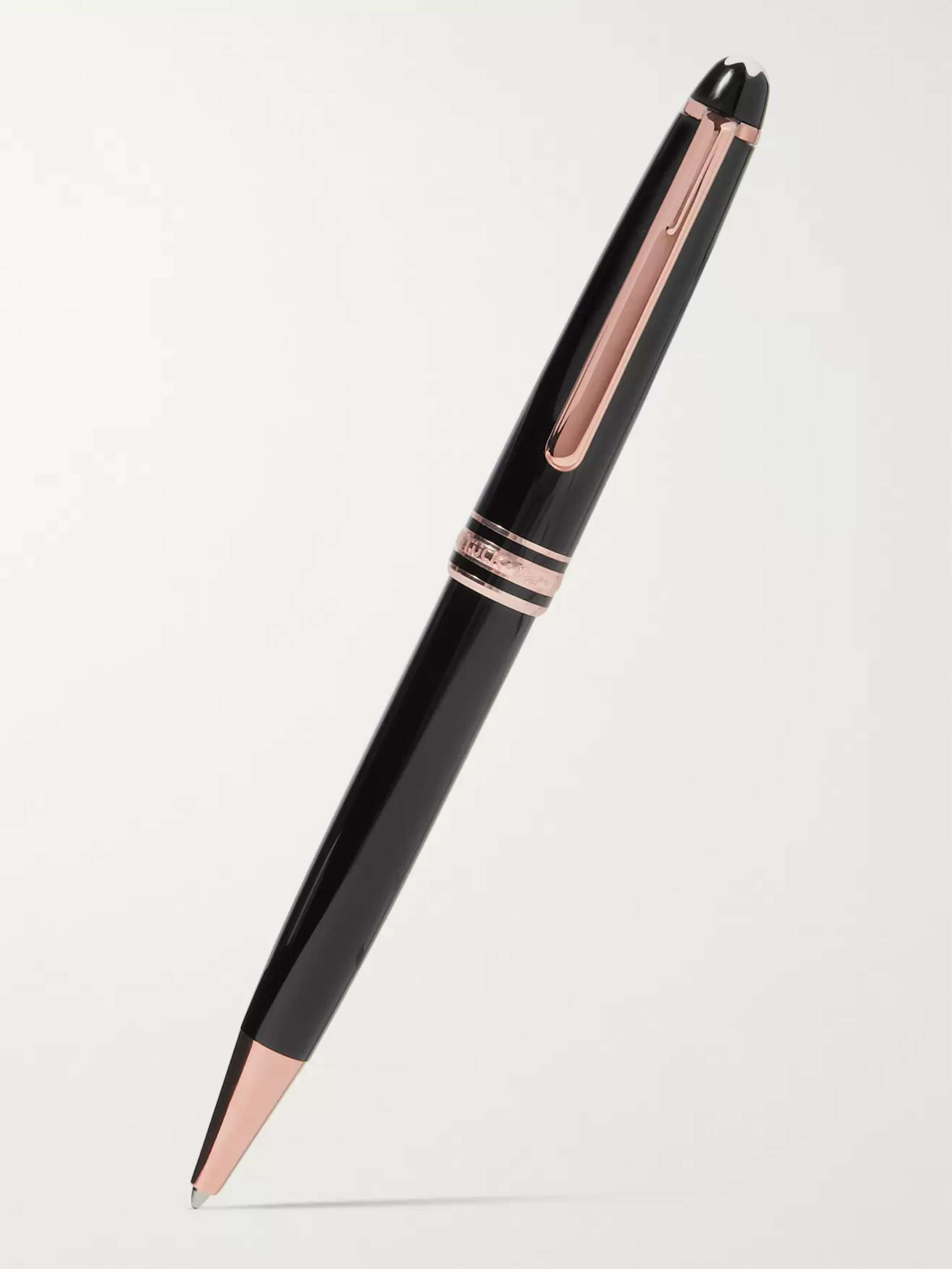 MONTBLANC Meisterstück 90 Years LeGrand Resin and Rose Gold-Plated Ballpoint Pen