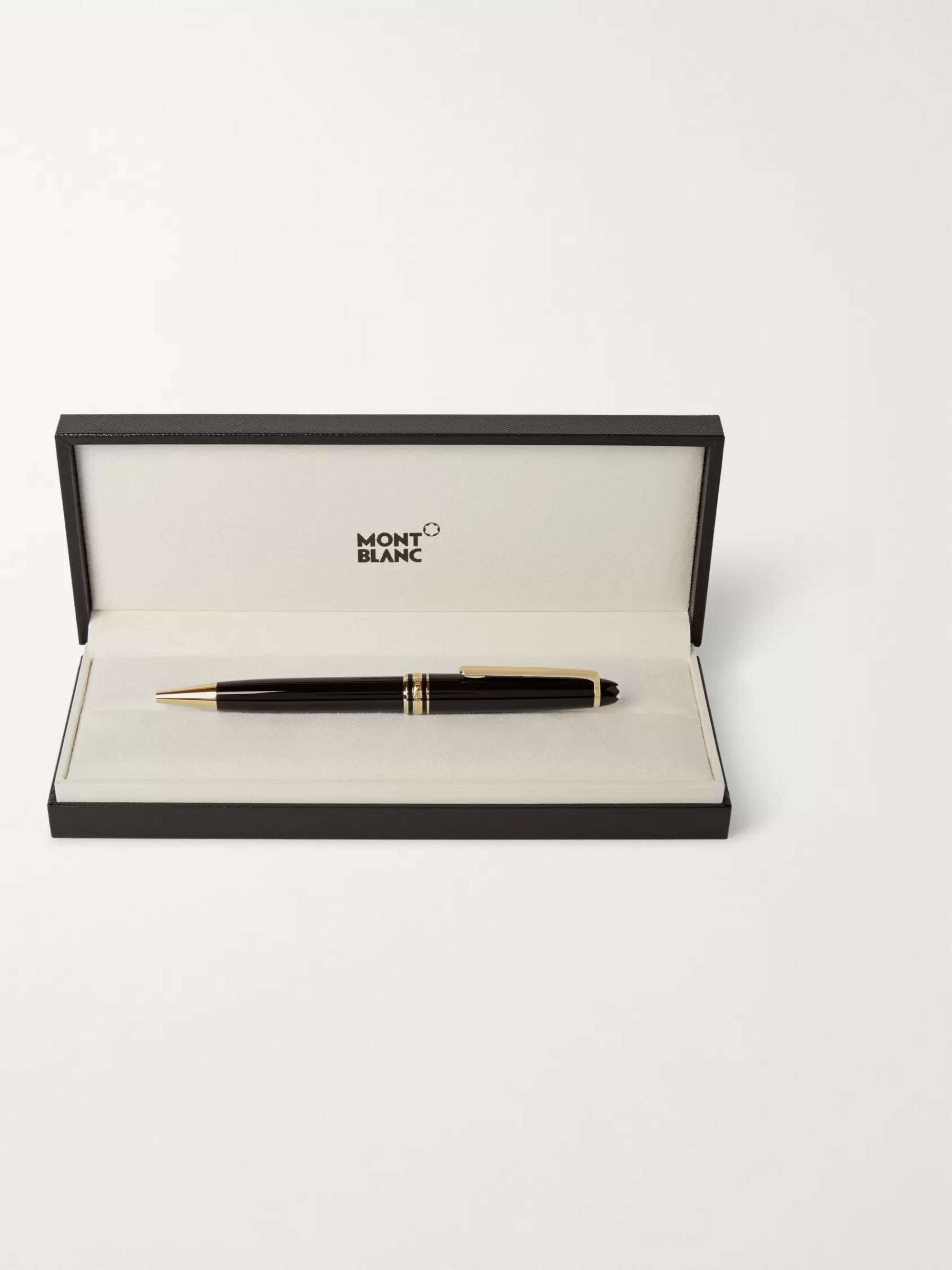 MONTBLANC Meisterstück Classique Resin and Gold-Plated Ballpoint Pen