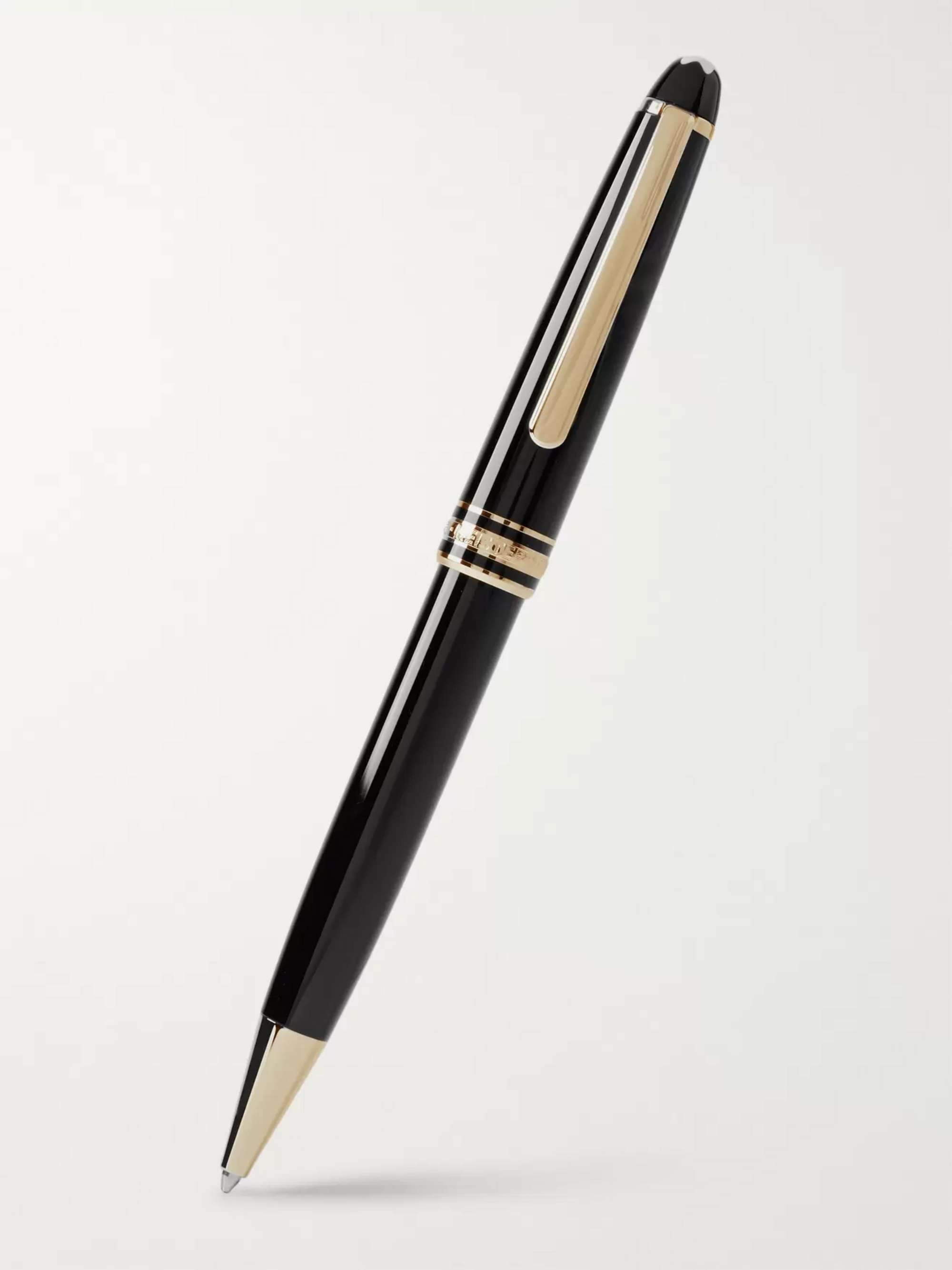 MONTBLANC Meisterstück Classique Resin and Gold-Plated Ballpoint Pen for  Men