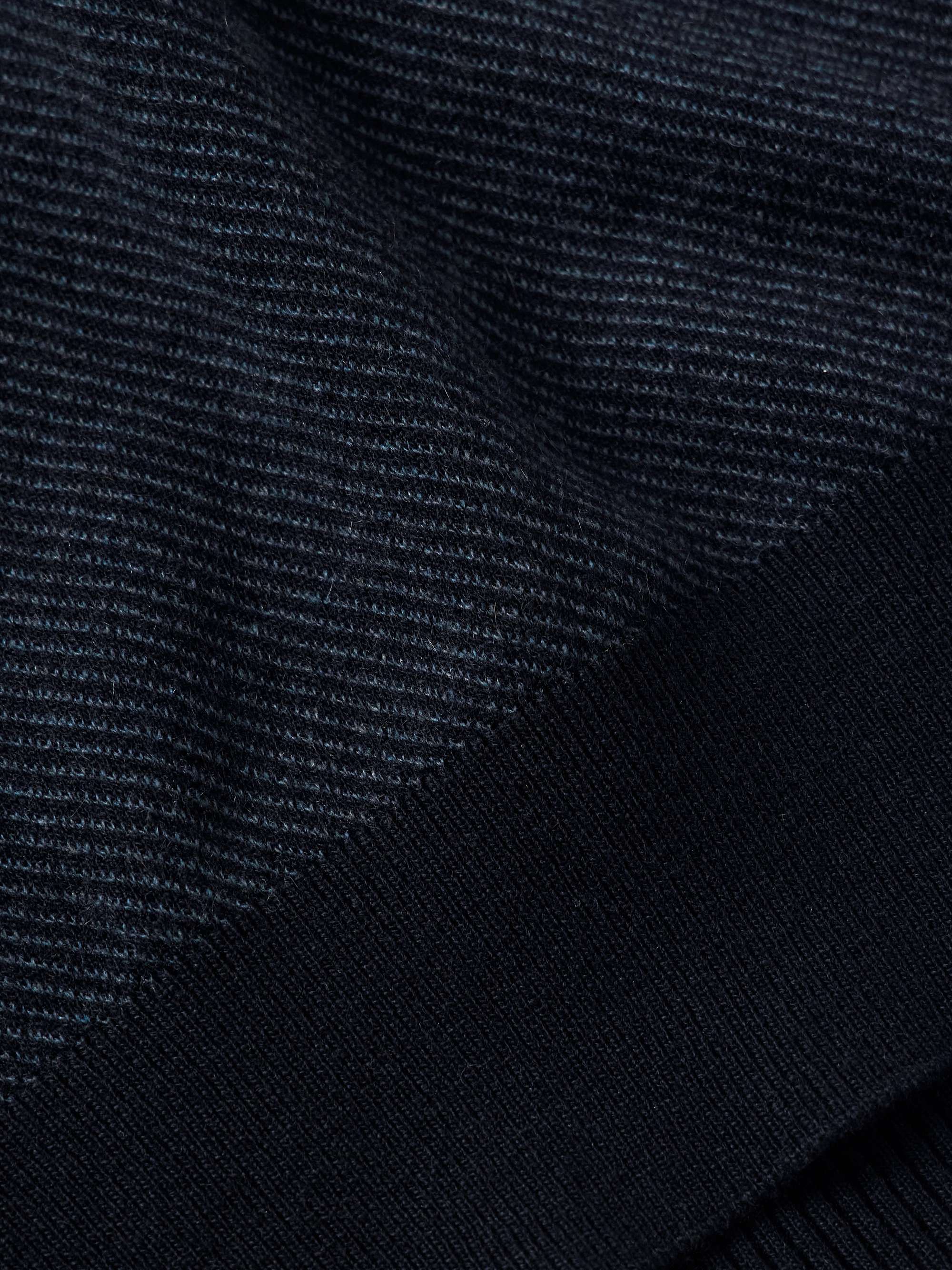 LORO PIANA Roadster Striped Cashmere Half-Zip Sweater