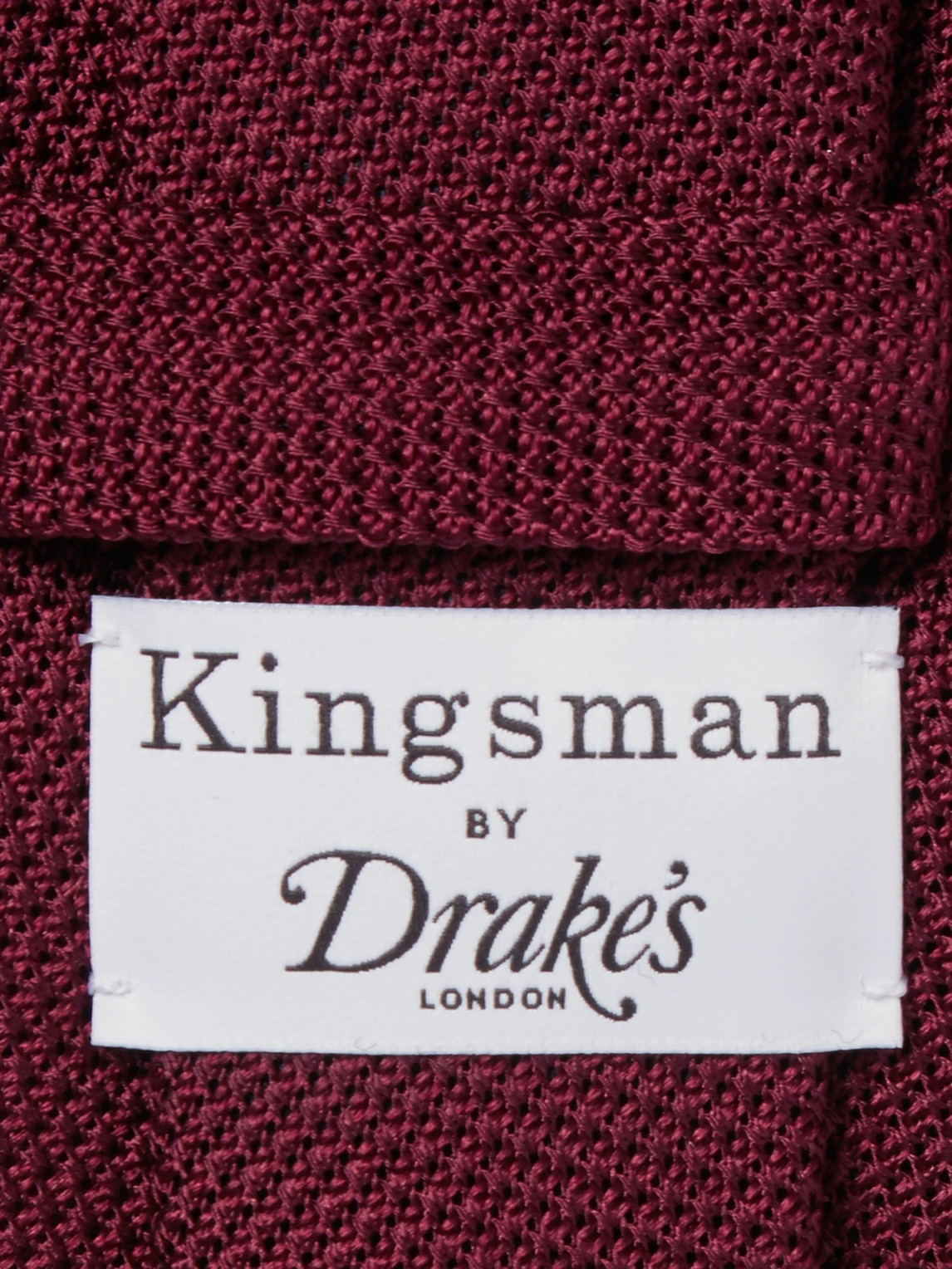 Shop Kingsman Drake's 8cm Silk-grenadine Tie In Burgundy