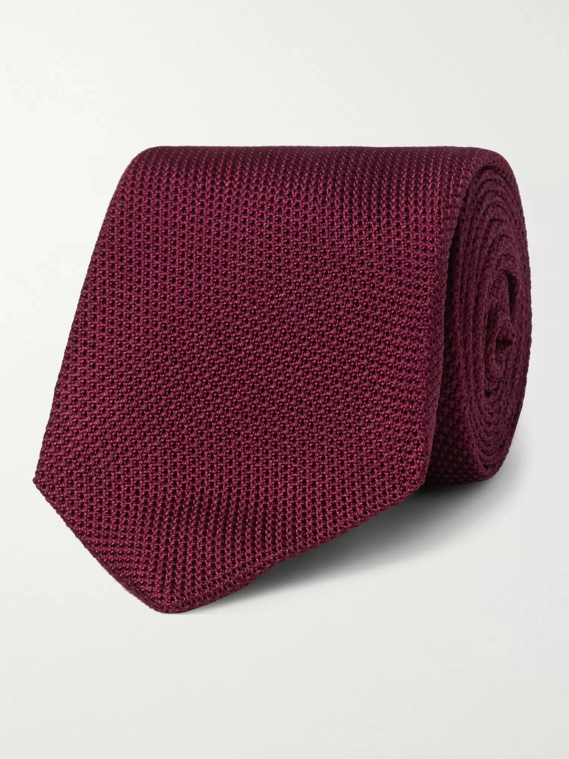Kingsman Drake's 8cm Silk-grenadine Tie In Burgundy