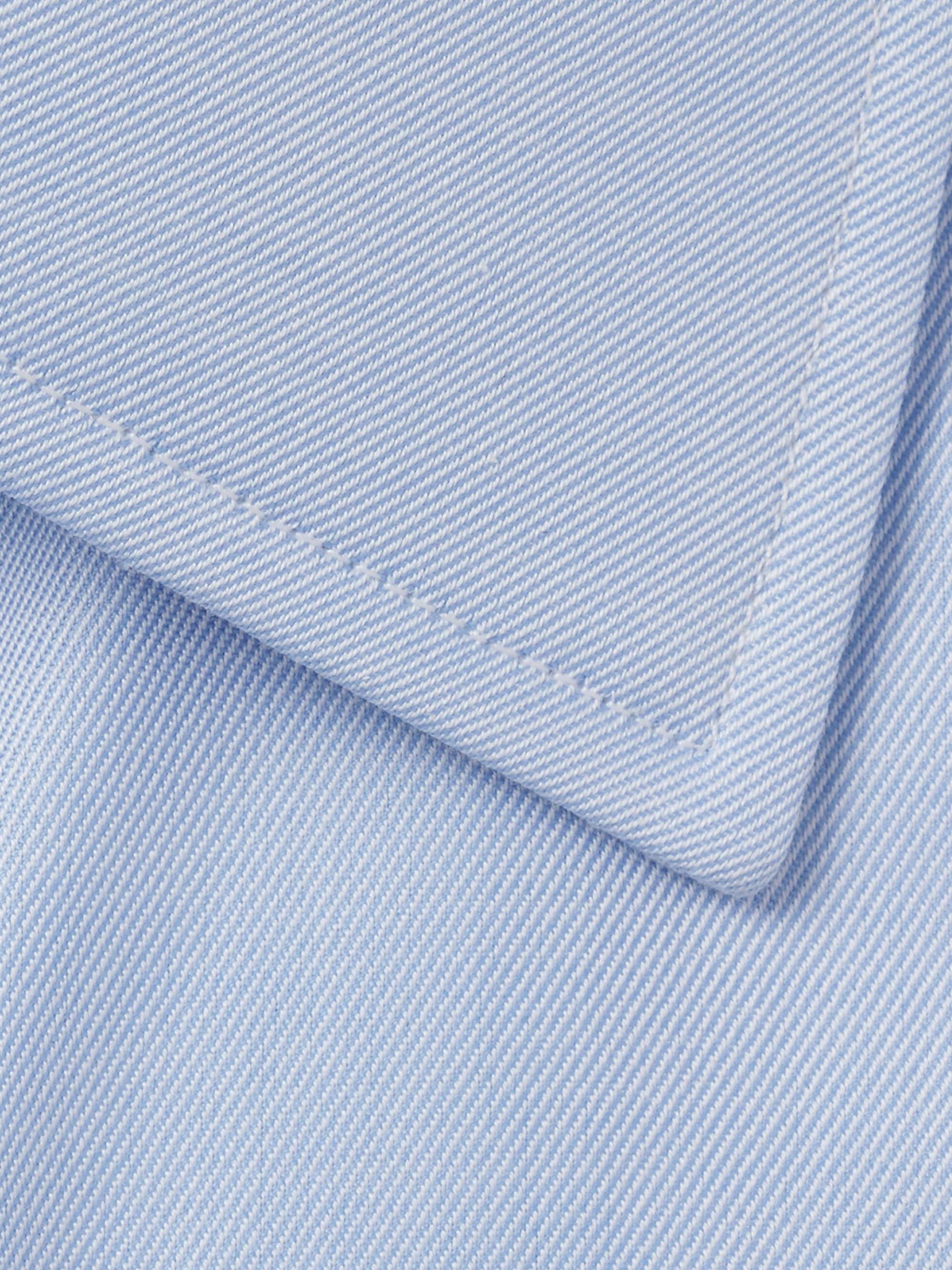 KINGSMAN + Turnbull & Asser Blue Double-Cuff Cotton-Twill Shirt