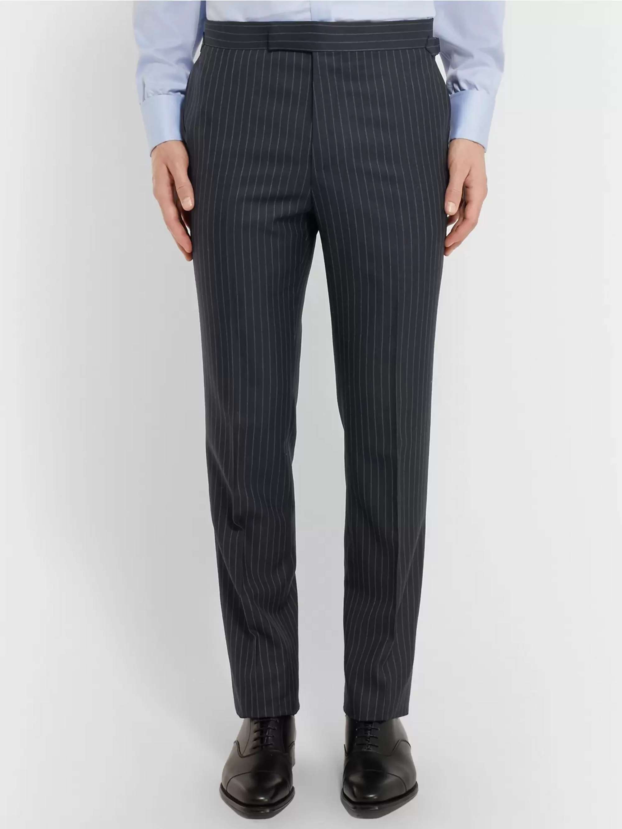 KINGSMAN + Turnbull & Asser Blue Double-Cuff Cotton-Twill Shirt