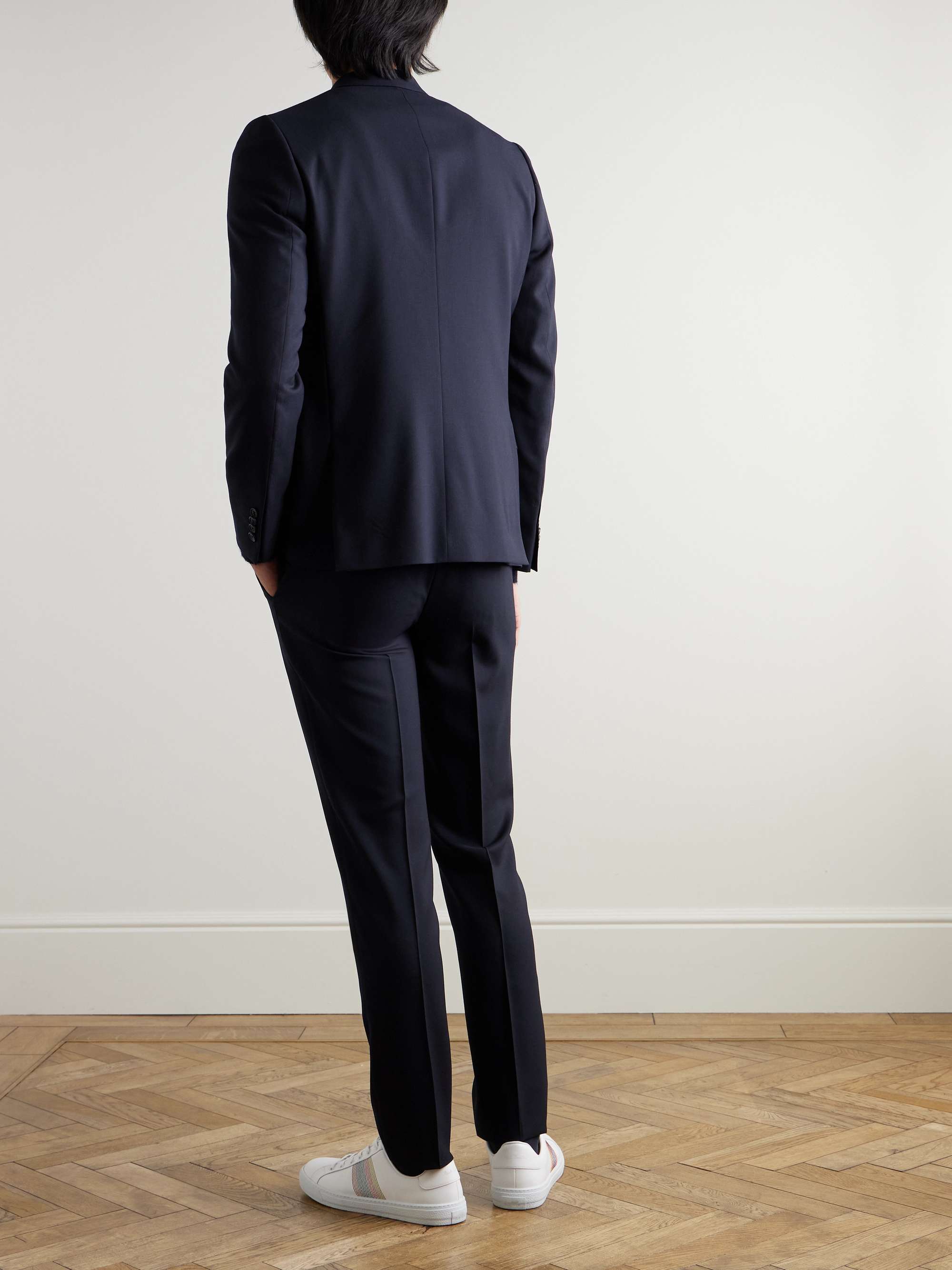 PAUL SMITH Grey A Suit To Travel In Soho Slim-Fit Wool Suit