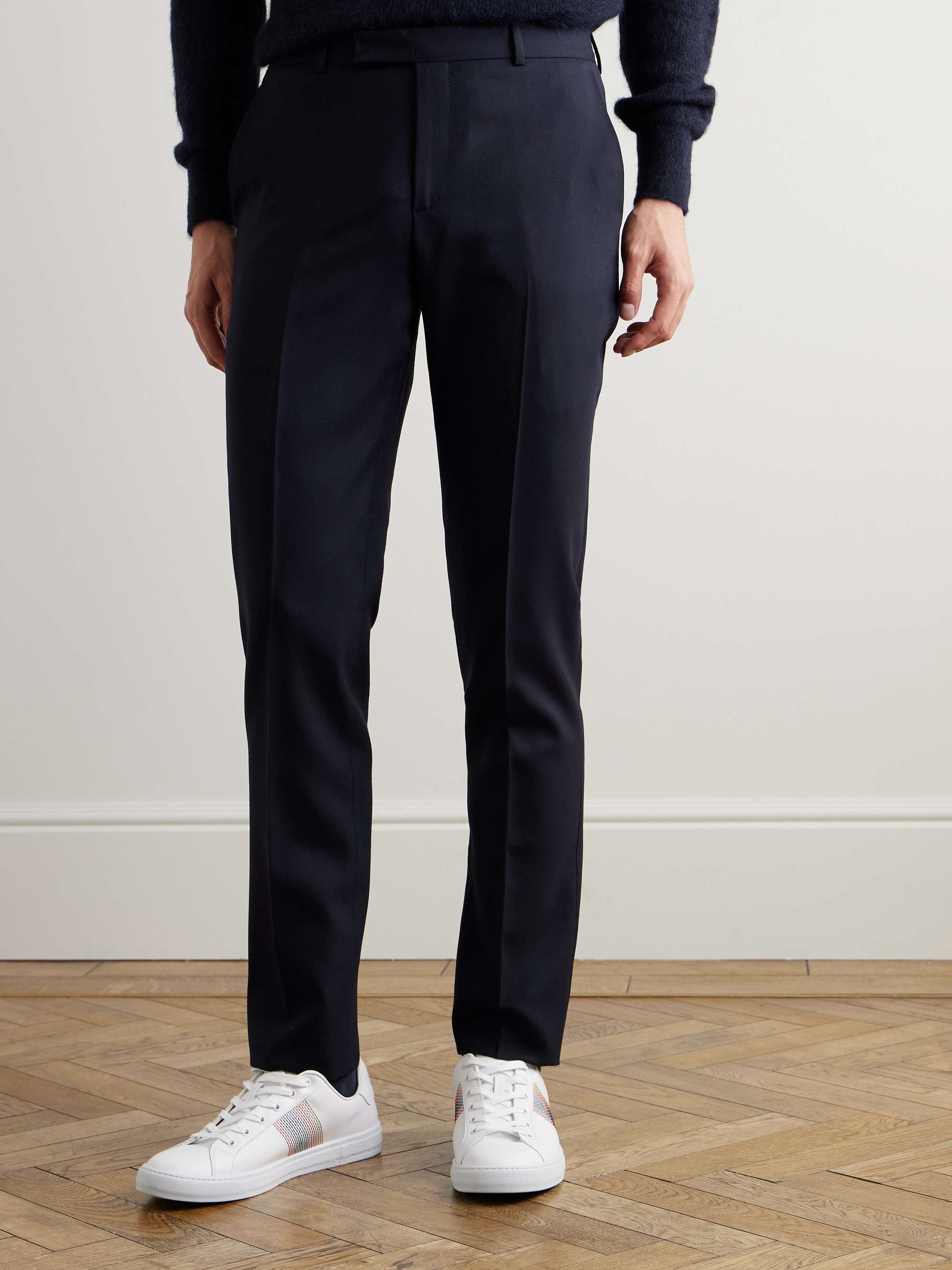 PAUL SMITH Grey A Suit To Travel In Soho Slim-Fit Wool Suit
