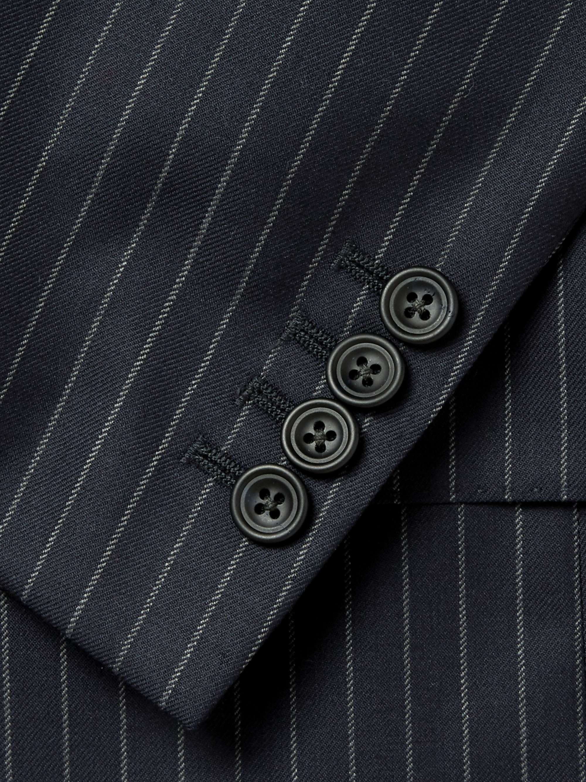 KINGSMAN Harry's Navy Pinstriped Super 120s Wool Suit