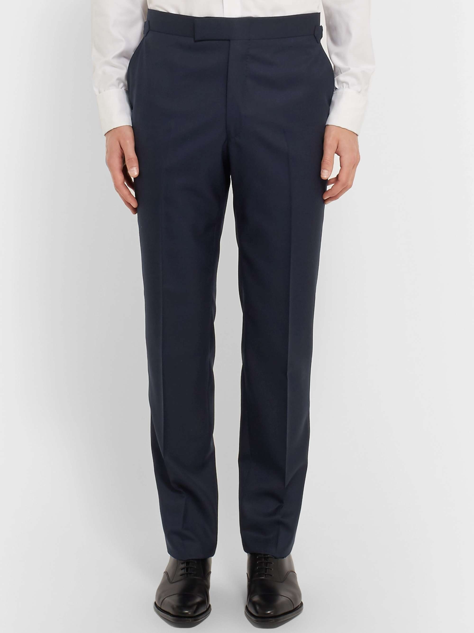 KINGSMAN Harry's Navy Pinstriped Super 120s Wool Suit