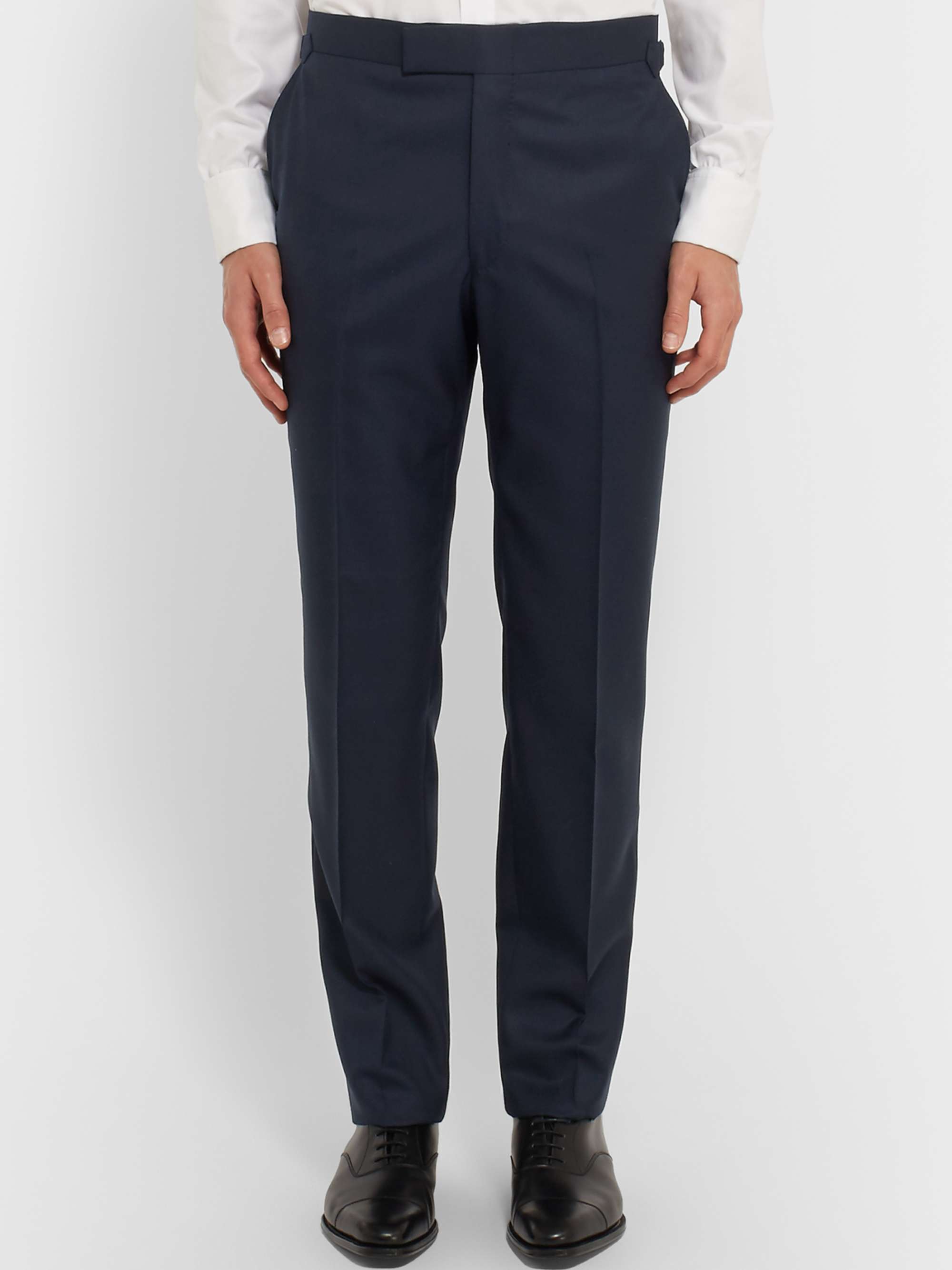 KINGSMAN Harry's Navy Pinstriped Super 120s Wool Suit