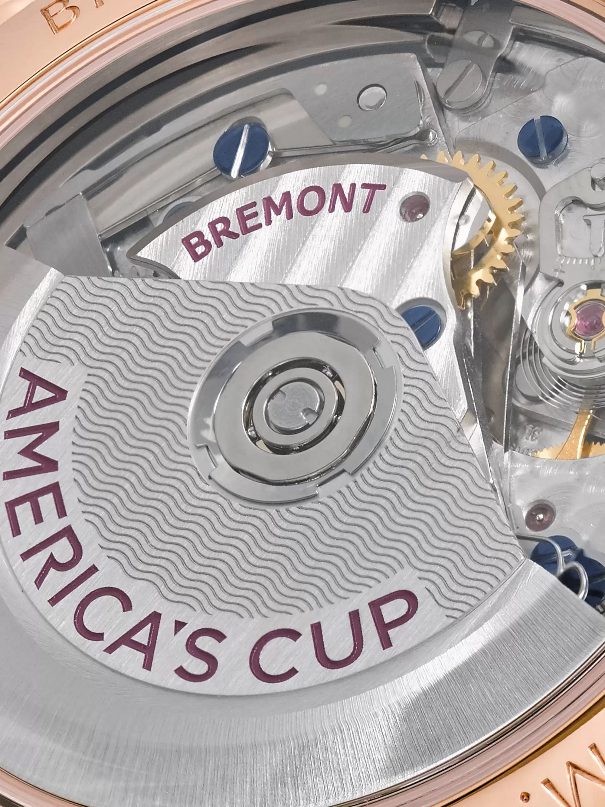 BREMONT America's Cup Regatta Automatic Chronograph 43mm Rose Gold and Alligator Watch, Ref. No. AC-R/RG