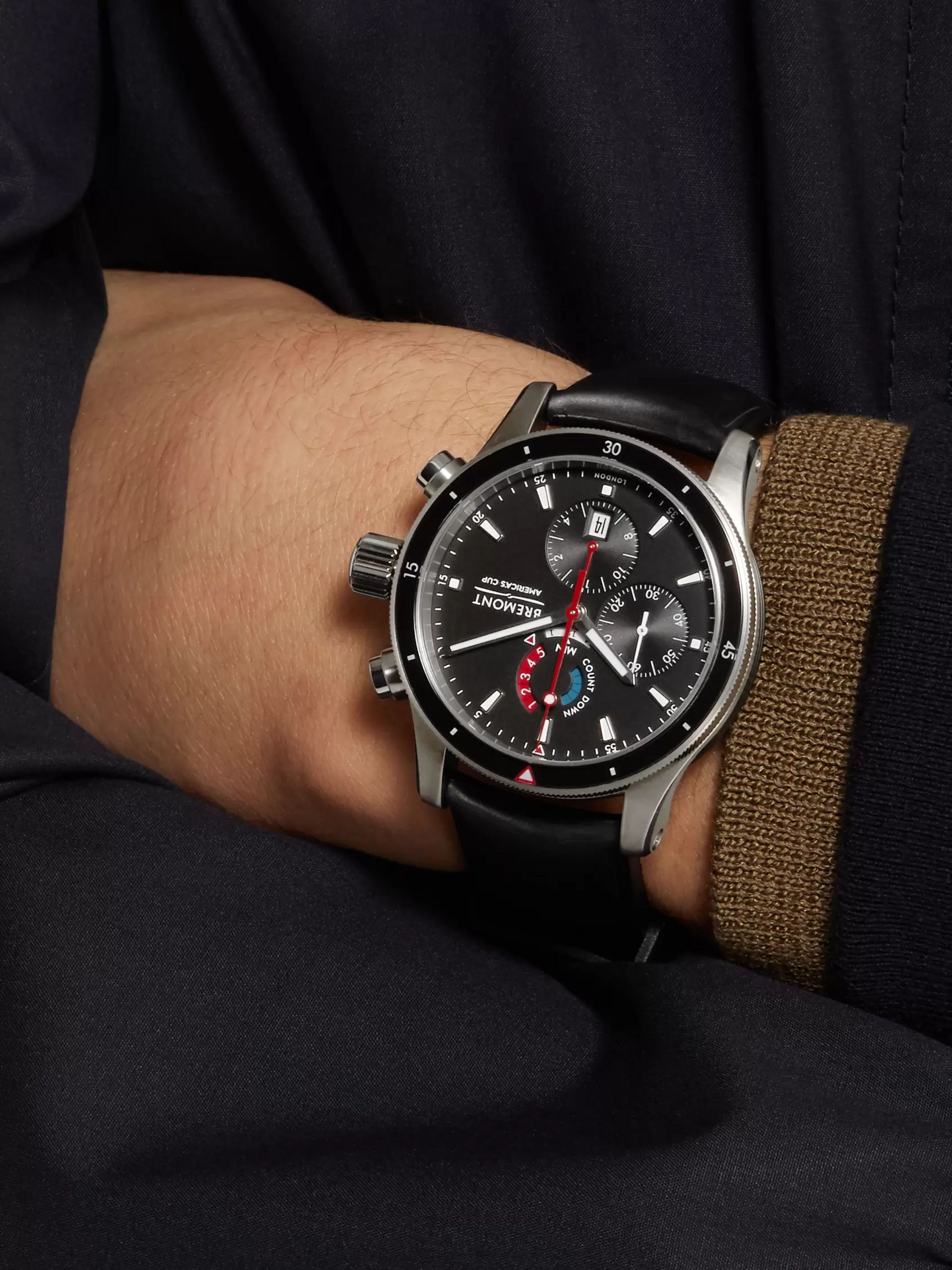 BREMONT Oracle Team USA Regatta Chronograph 43mm Titanium and Rubber Watch, Ref. No. OTUSA-R/BK