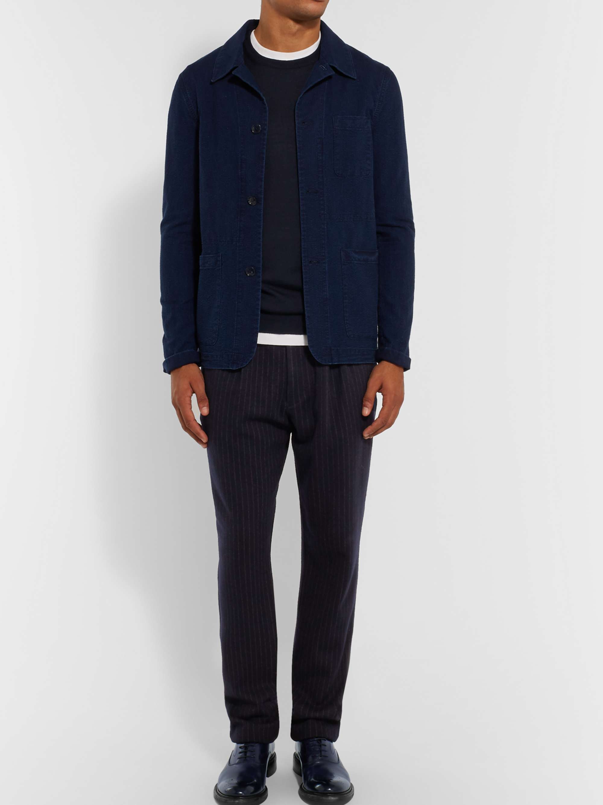 Midnight blue Merino Wool Sweater | OFFICINE GÉNÉRALE | MR PORTER