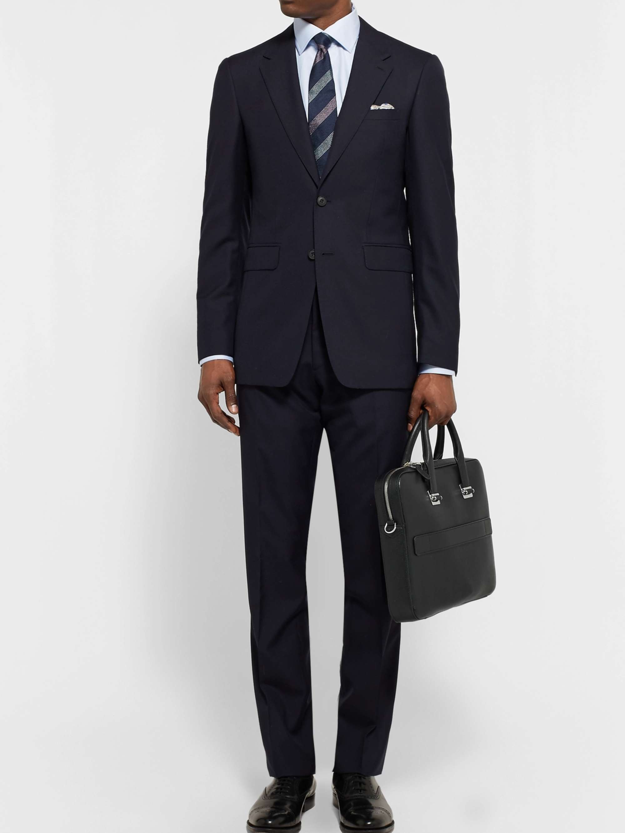 DUNHILL Cadogan Full-Grain Leather Briefcase