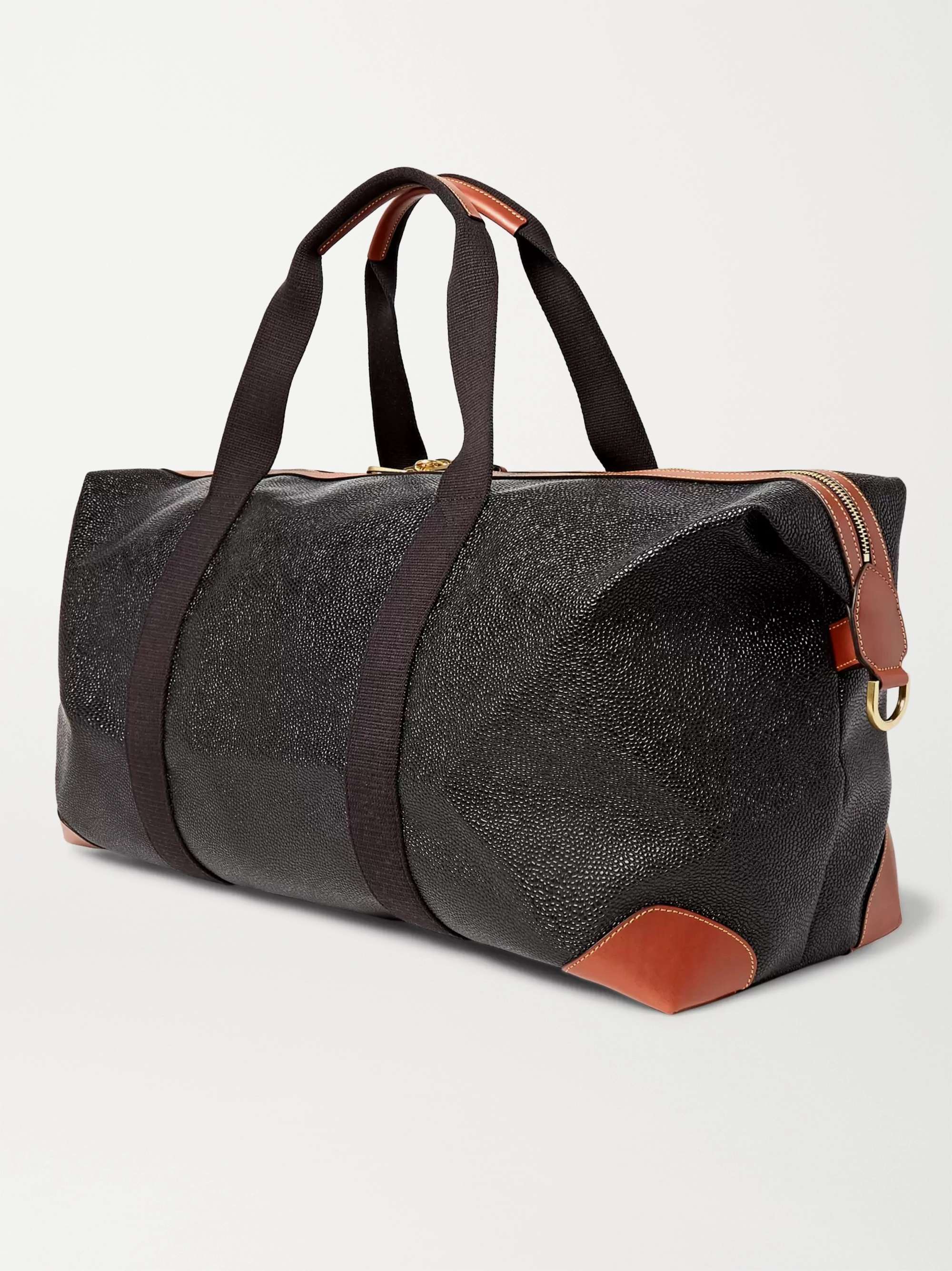 MULBERRY Medium Clipper Pebble-Grain Leather Holdall