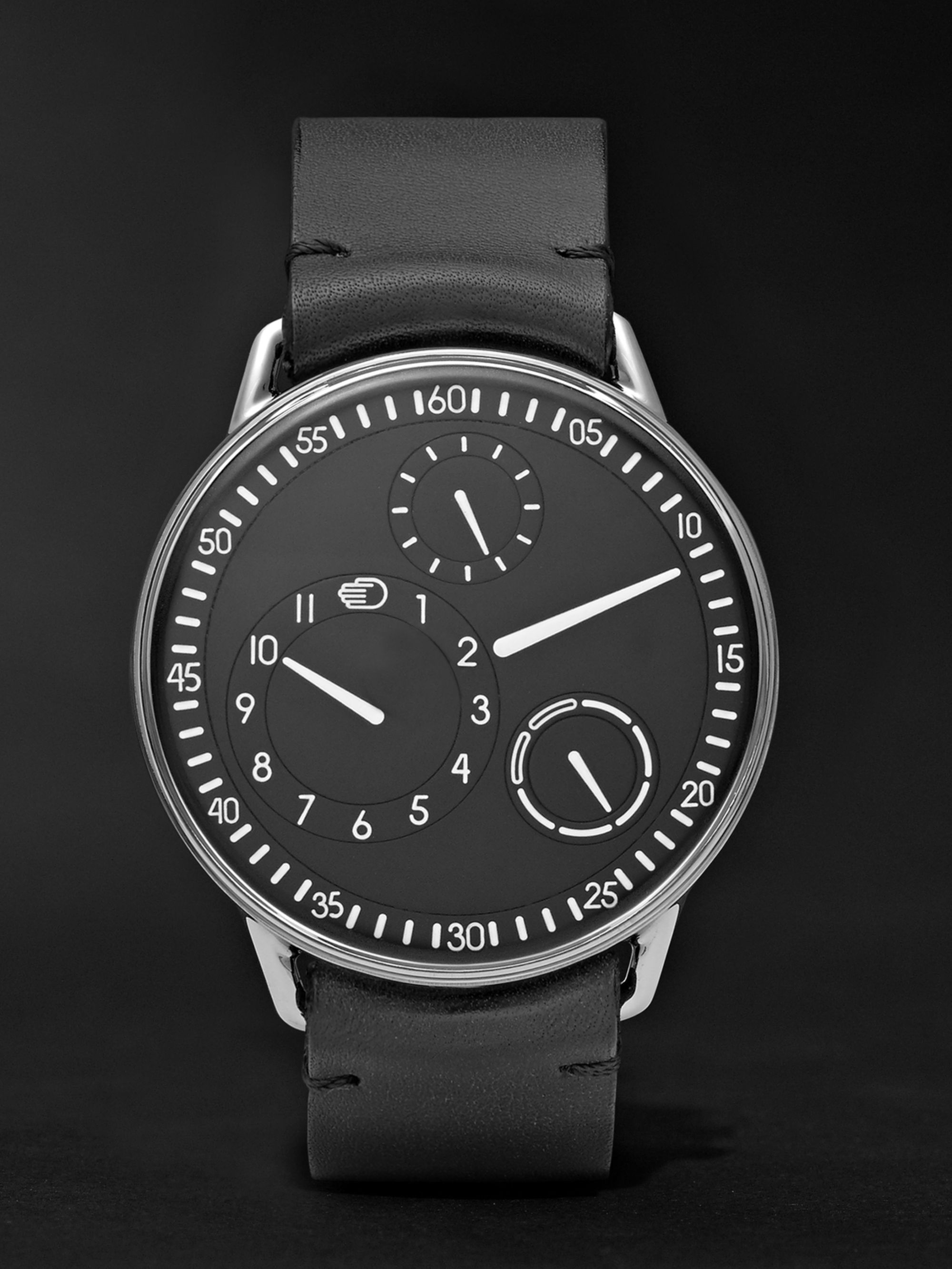 RESSENCE Type 1 Mechanical 42mm Titanium and Leather Watch, Ref. No. TYPE 1B
