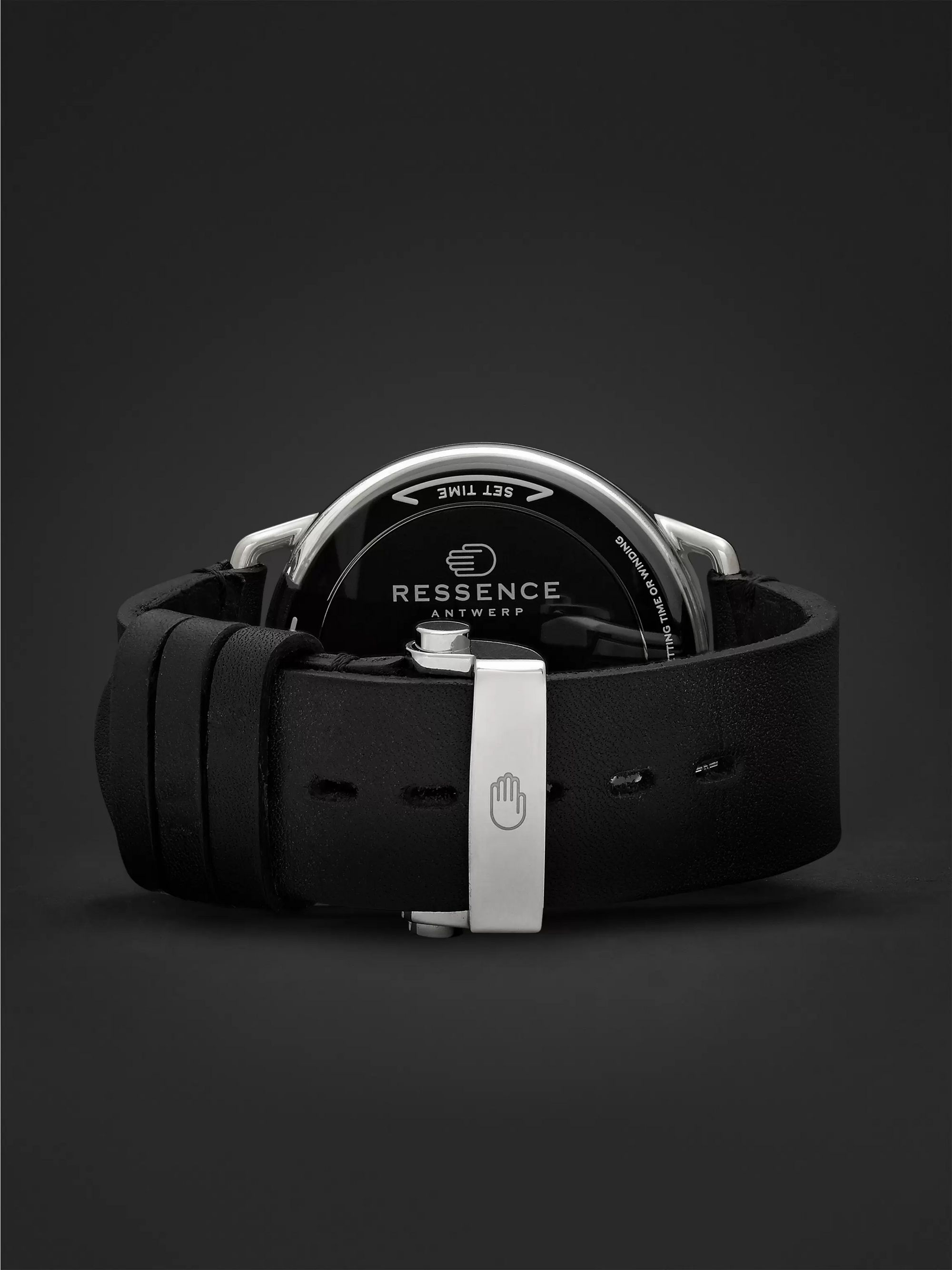 RESSENCE Type 1 Mechanical 42mm Titanium and Leather Watch, Ref. No. TYPE 1B