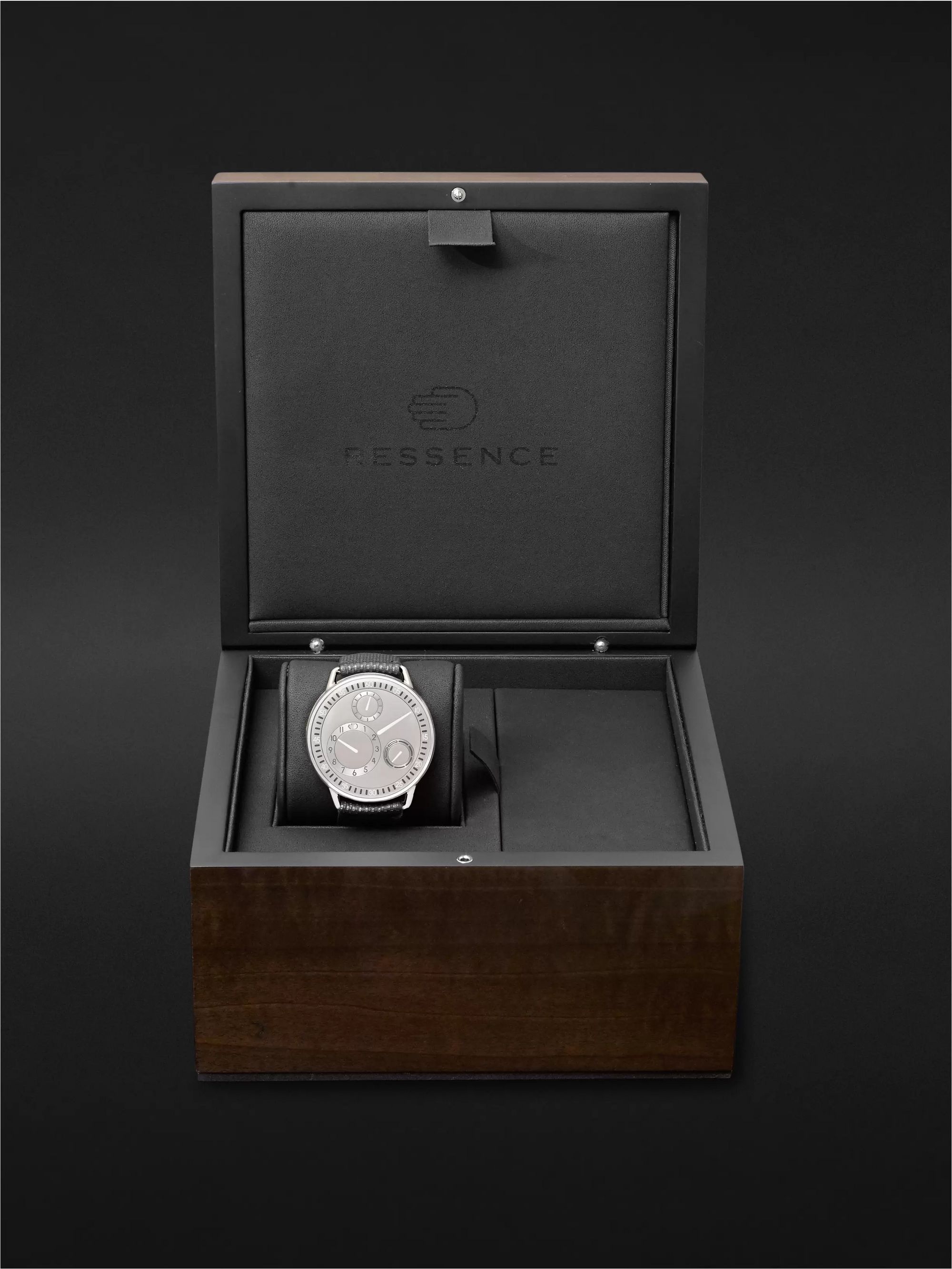 RESSENCE Type 1 Mechanical 42mm Titanium and Leather Watch, Ref. No. TYPE 1CH