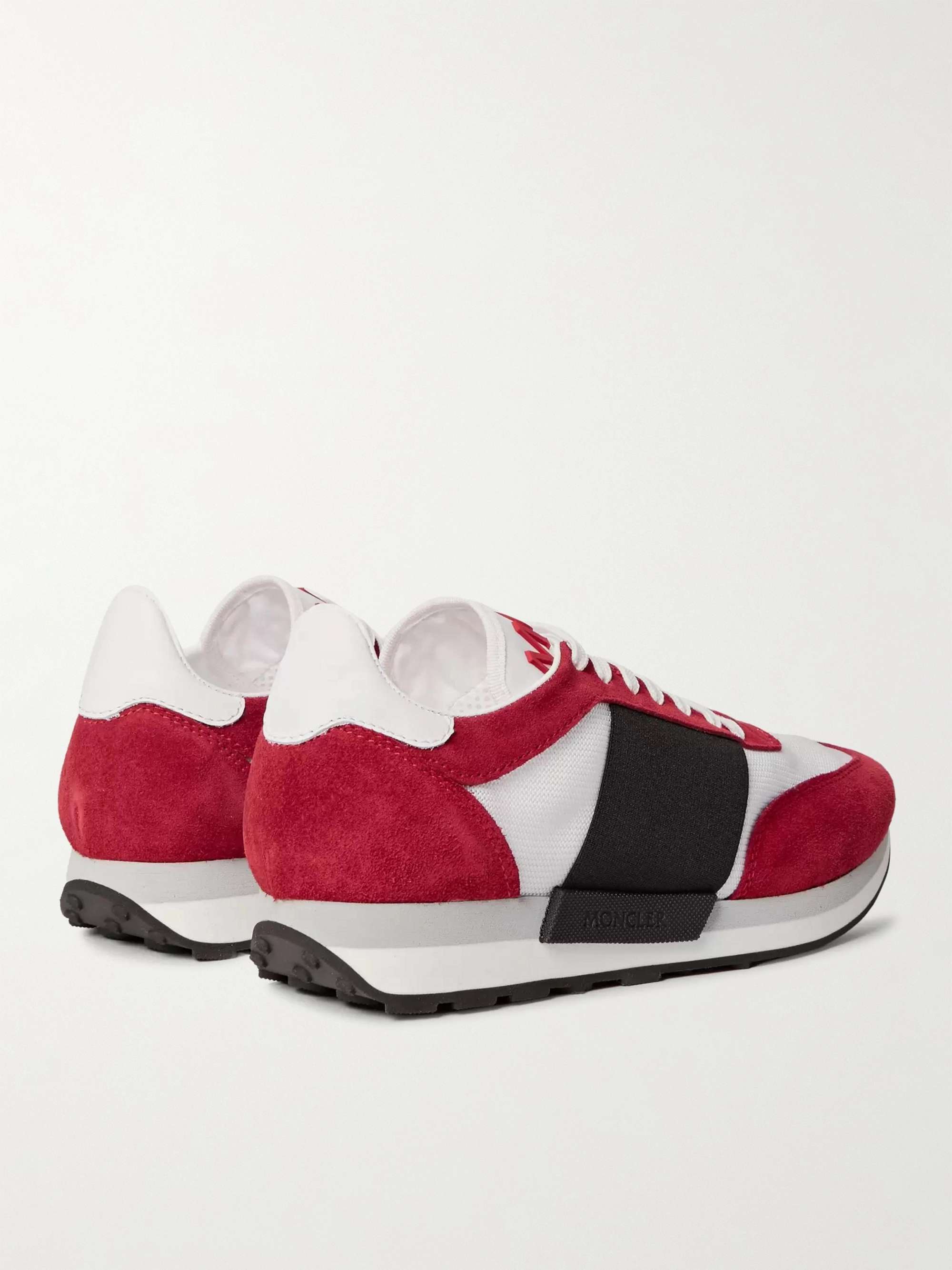 MONCLER Horace Suede And Mesh Sneakers