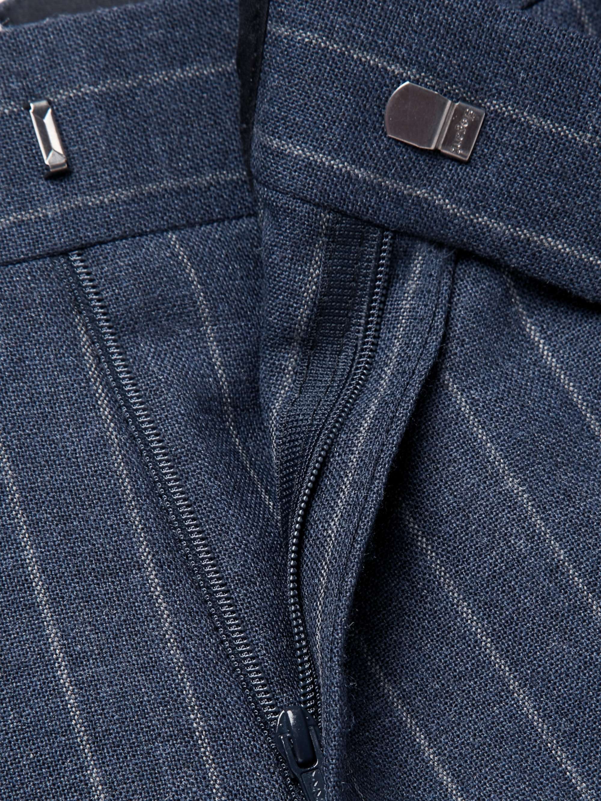 KINGSMAN Harry's Blue Pinstriped Wool Suit Trousers