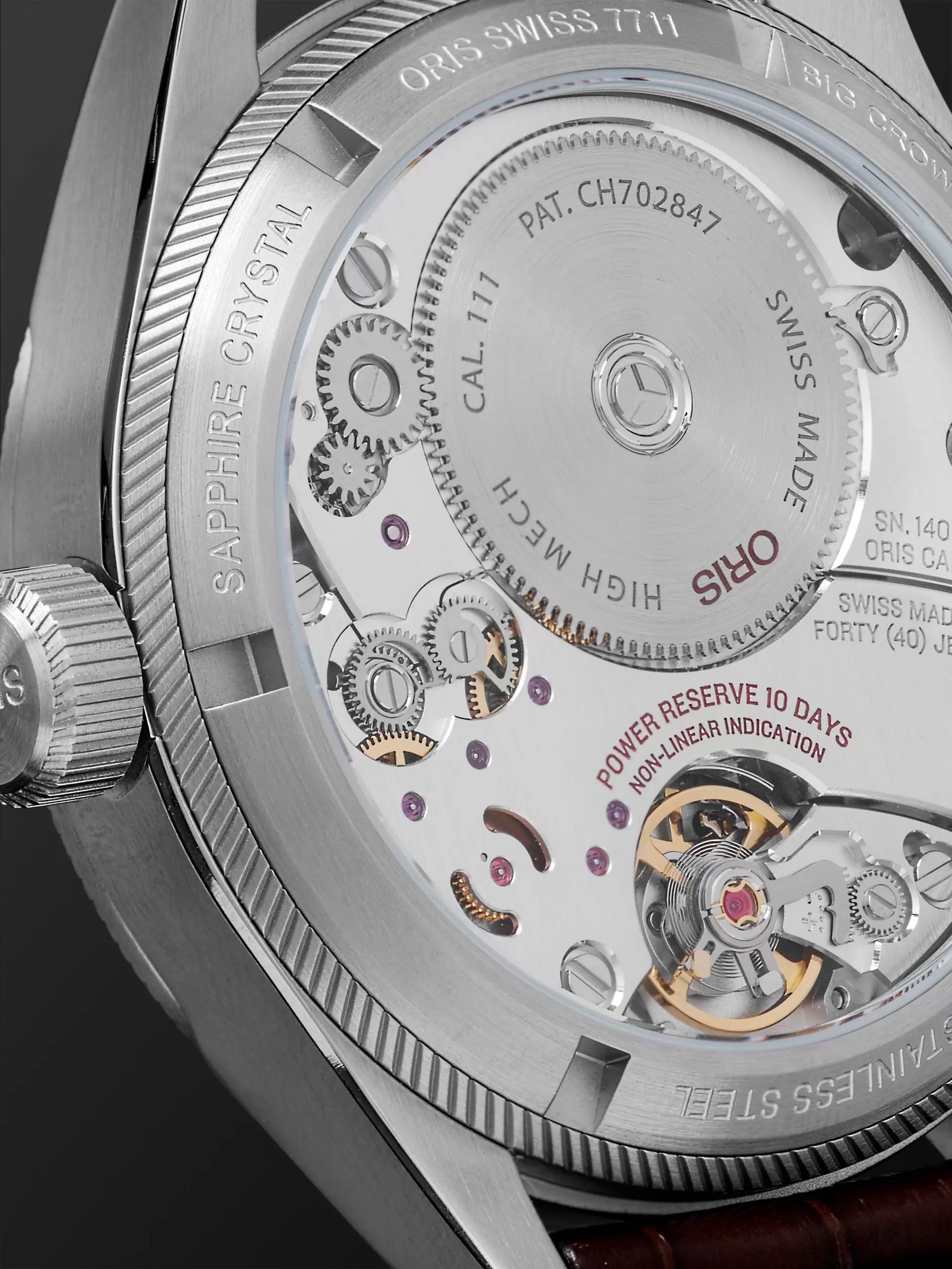 ORIS ProPilot Calibre 111 44mm Stainless Steel and Alligator Watch, Ref. No. 111 7711 4163 12272FC